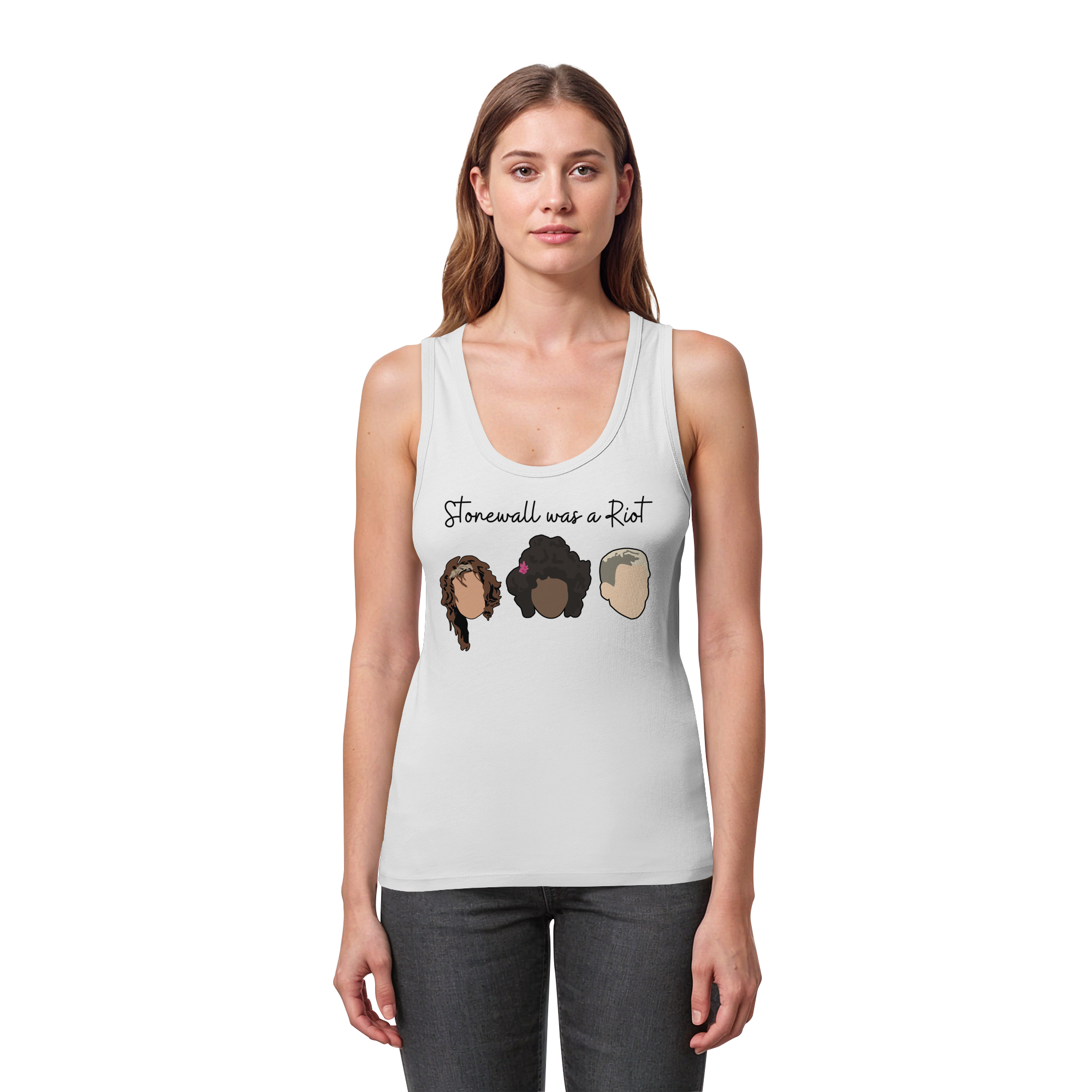 Stonewall was a Riot "Icons Edition" (hell) - Womens Organic Fitted Tank Top