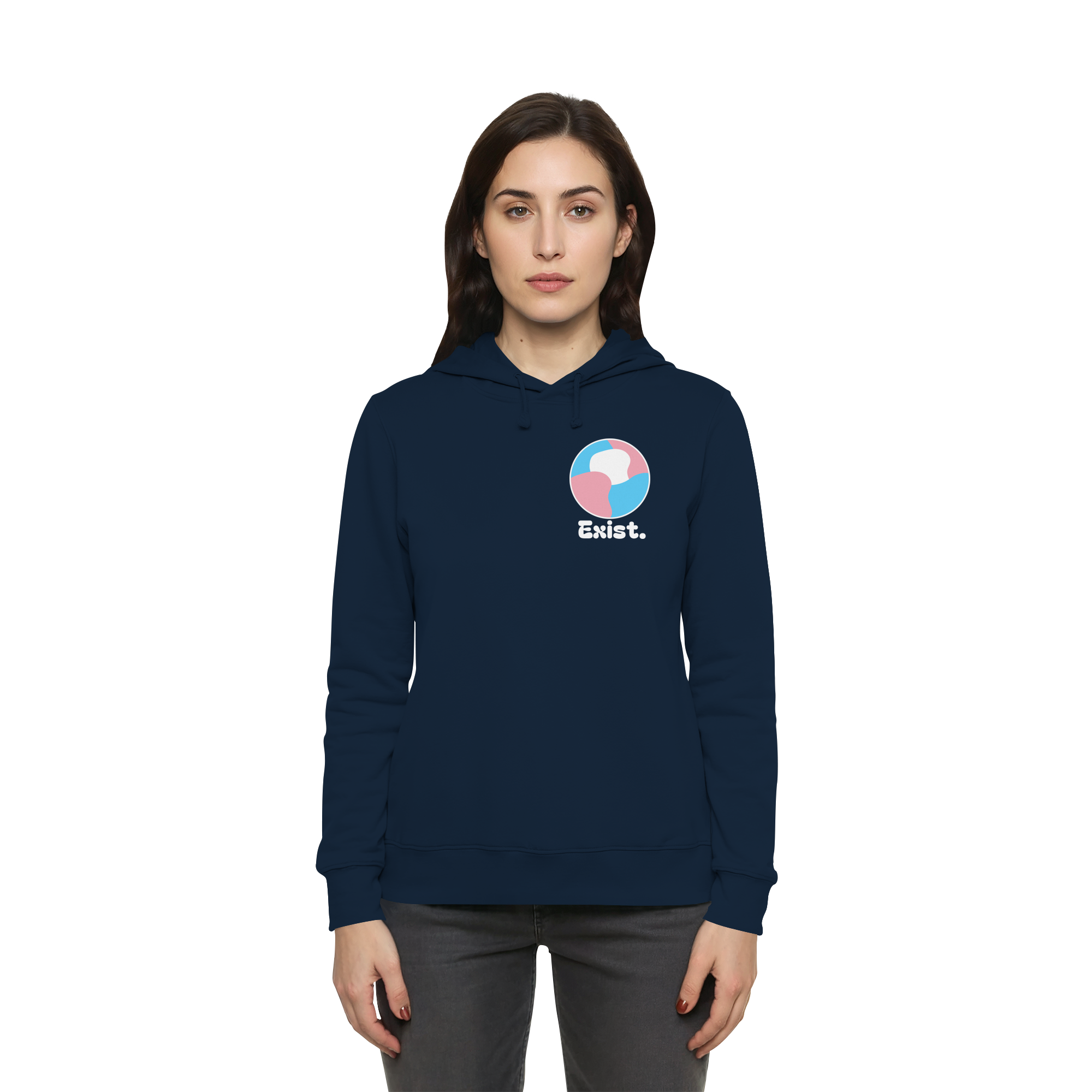 Exist "Trans Edition" - Womens Organic Hoodie B&C