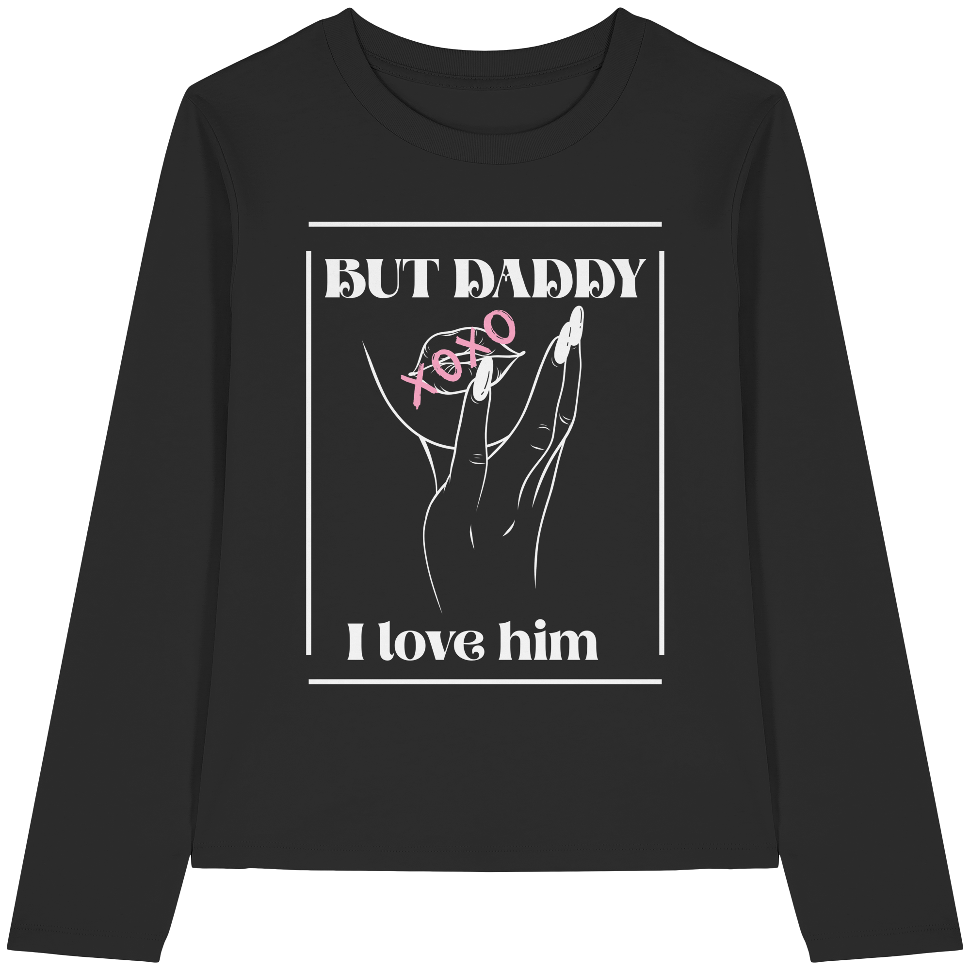 But Daddy I Love Him (dunkel) - Womens Organic Longsleeve T-Shirt