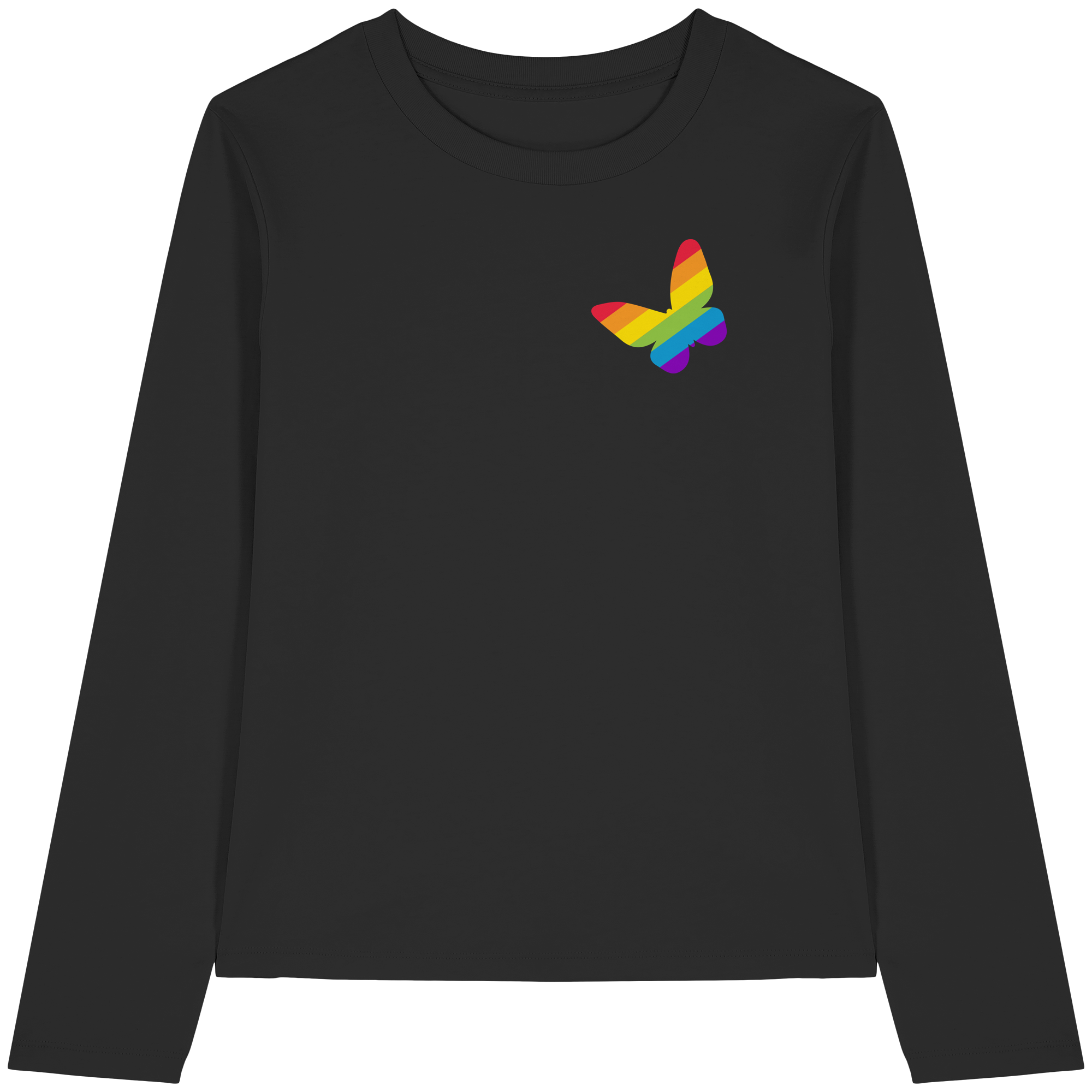 Regenbogen Schmetterling - Womens Organic Longsleeve T-Shirt