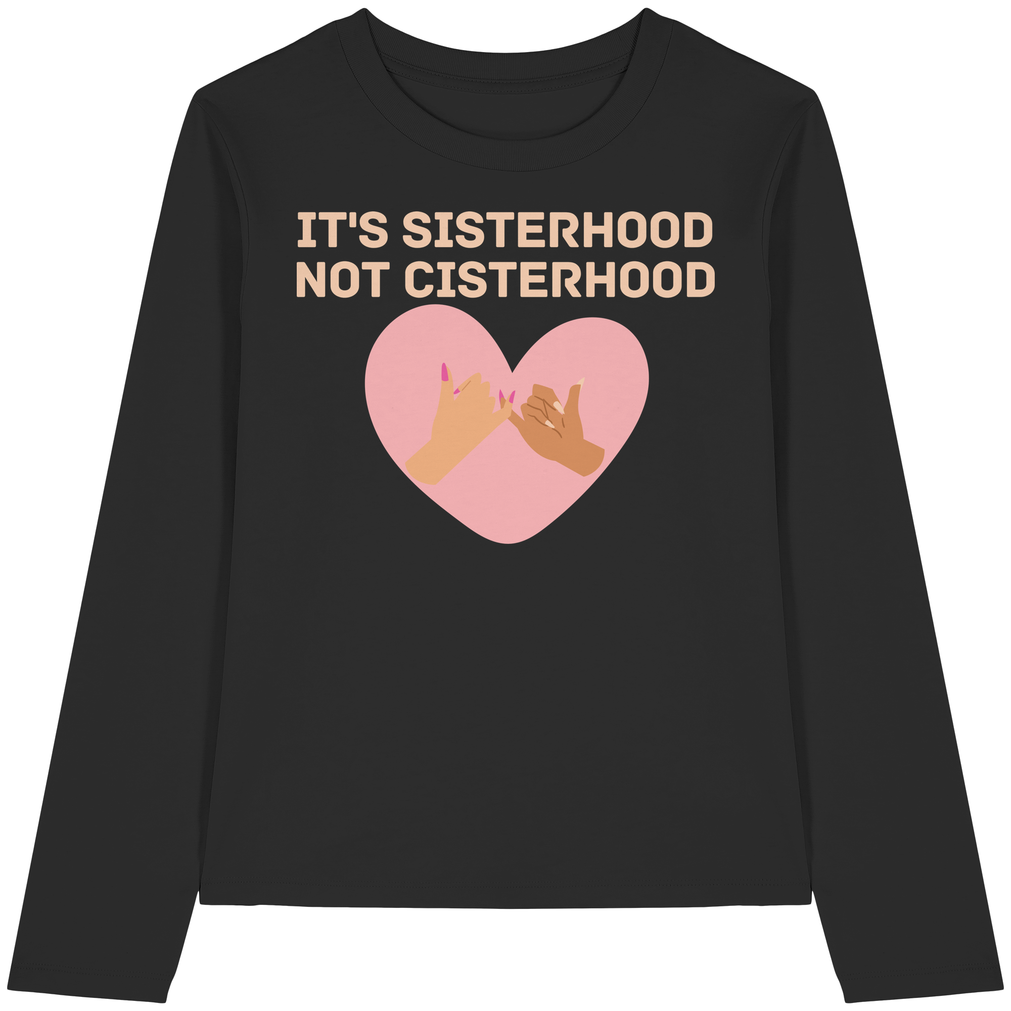 It's Sisterhood Not Cisterhood - Womens Organic Longsleeve T-Shirt