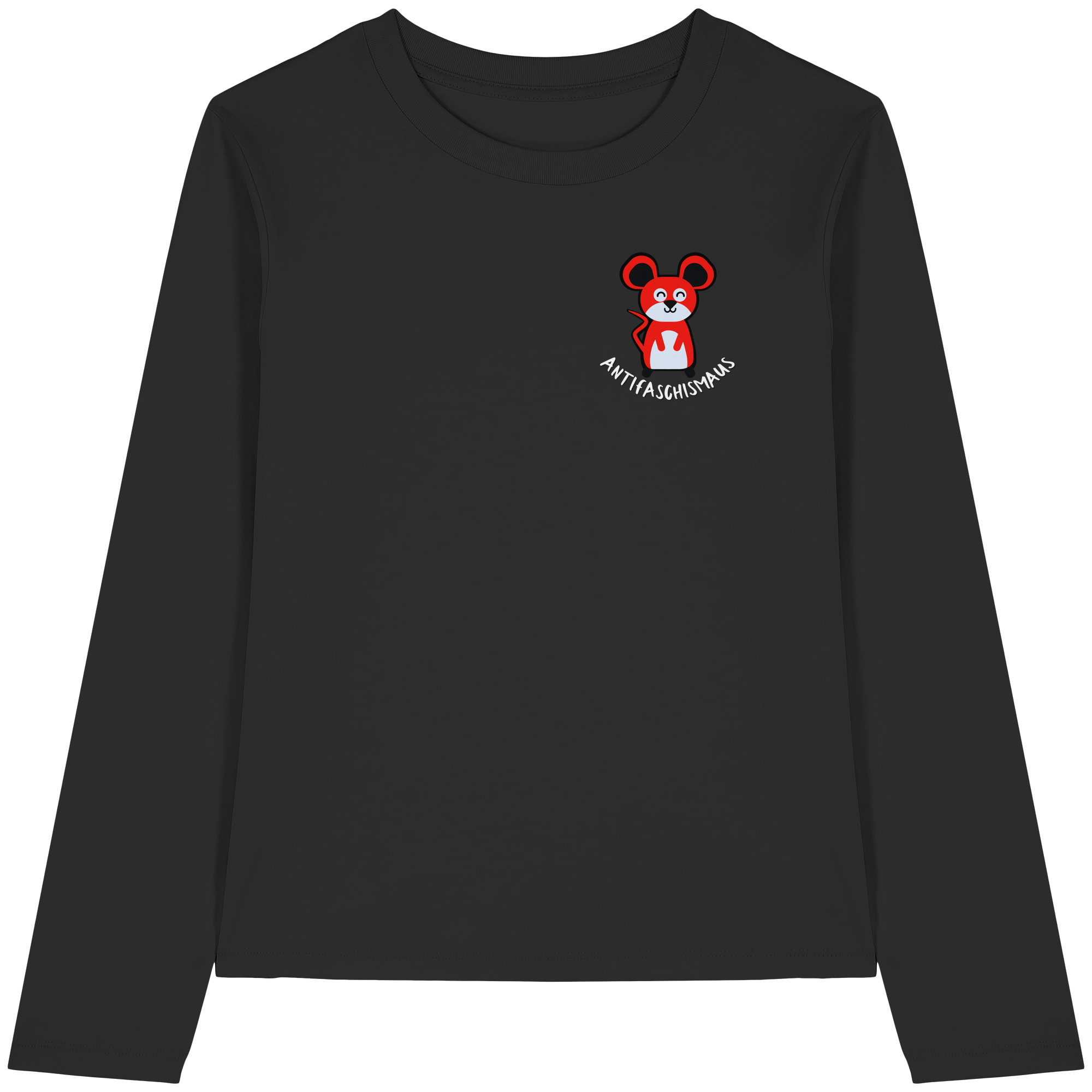 Antifaschismaus - Womens Organic Longsleeve T-Shirt