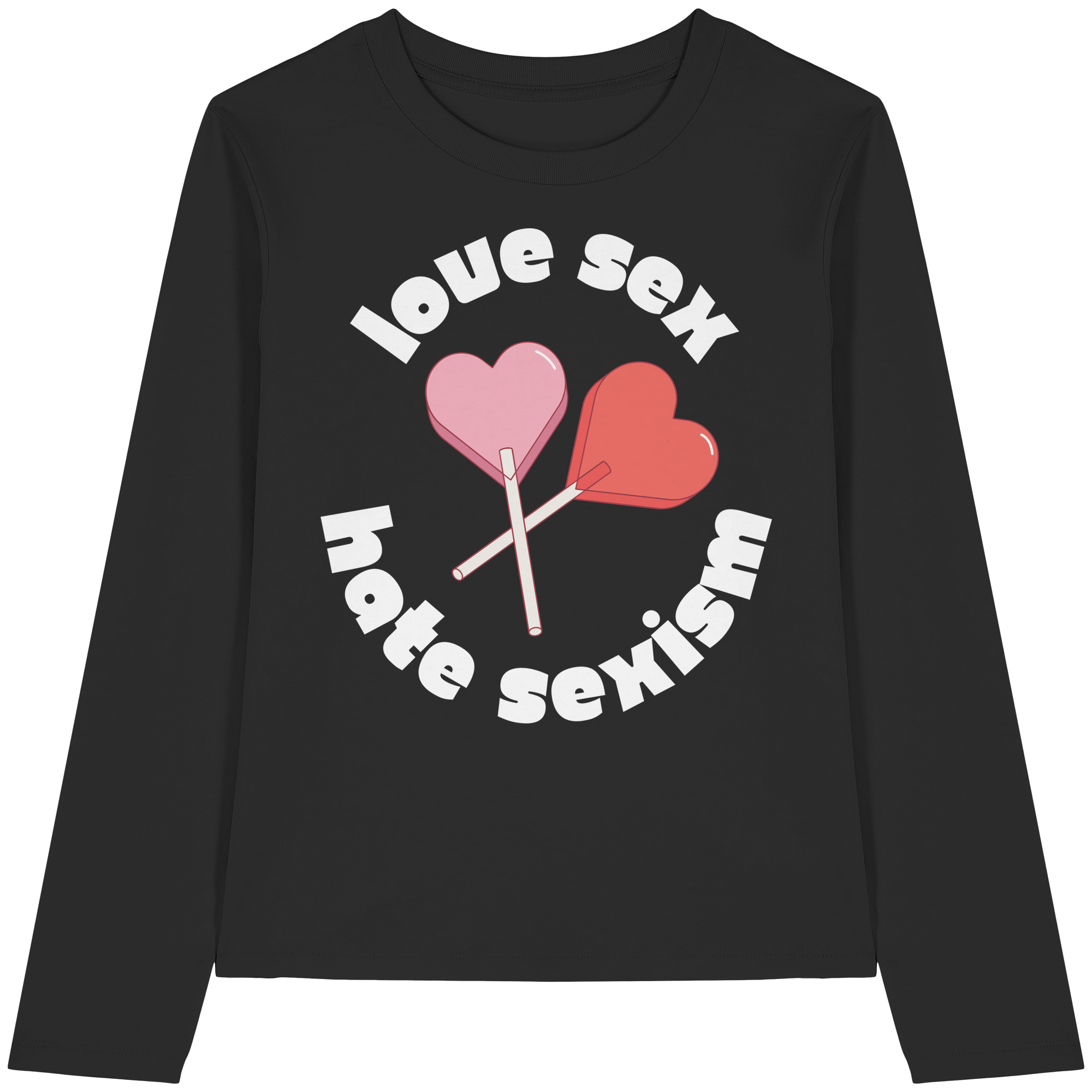 Love Sex Hate Sexism - Womens Organic Longsleeve T-Shirt