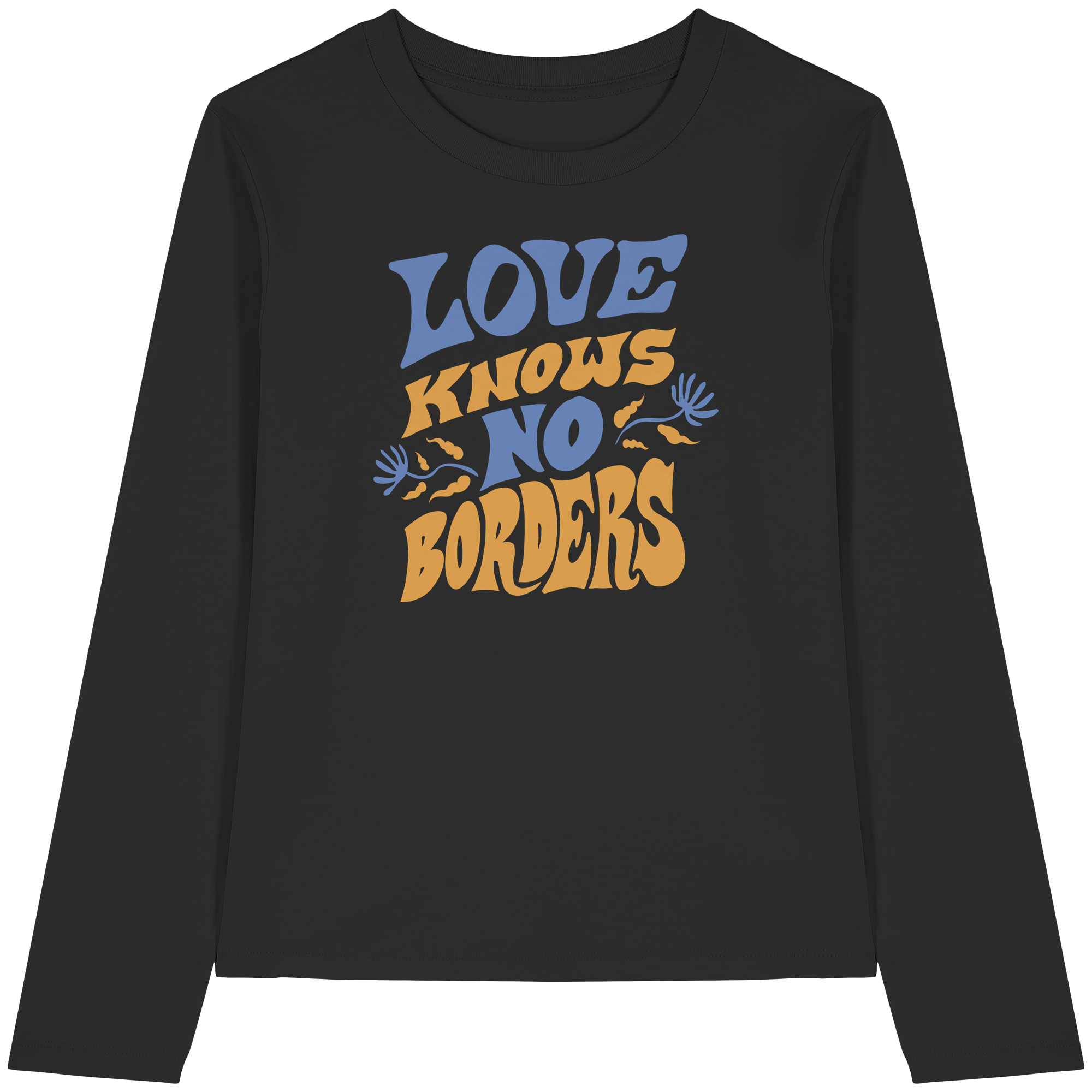 Love Knows No Borders - Womens Organic Longsleeve T-Shirt