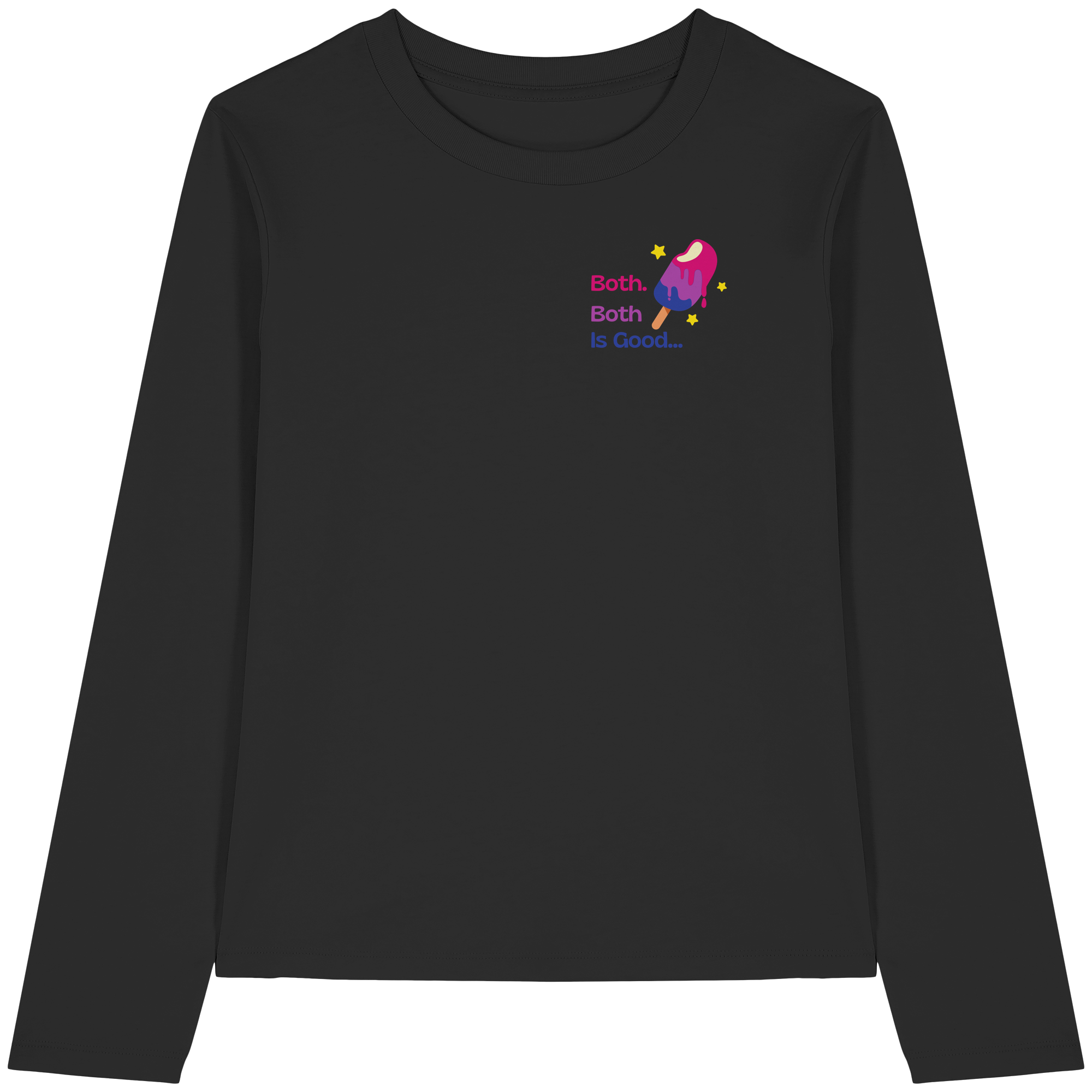 Bi Pride: Both is Good - Womens Organic Longsleeve T-Shirt
