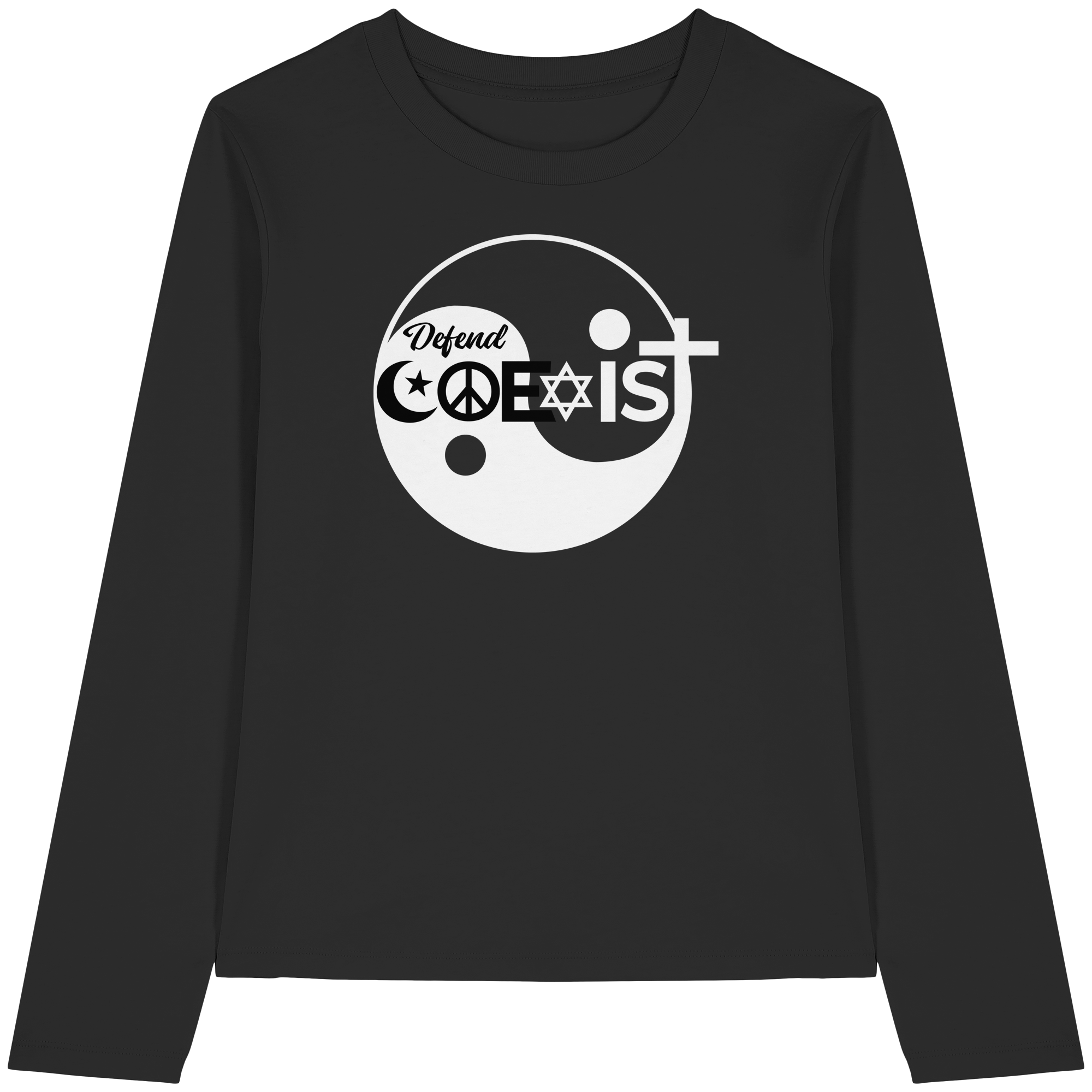 Defend Coexistence - Womens Organic Longsleeve T-Shirt