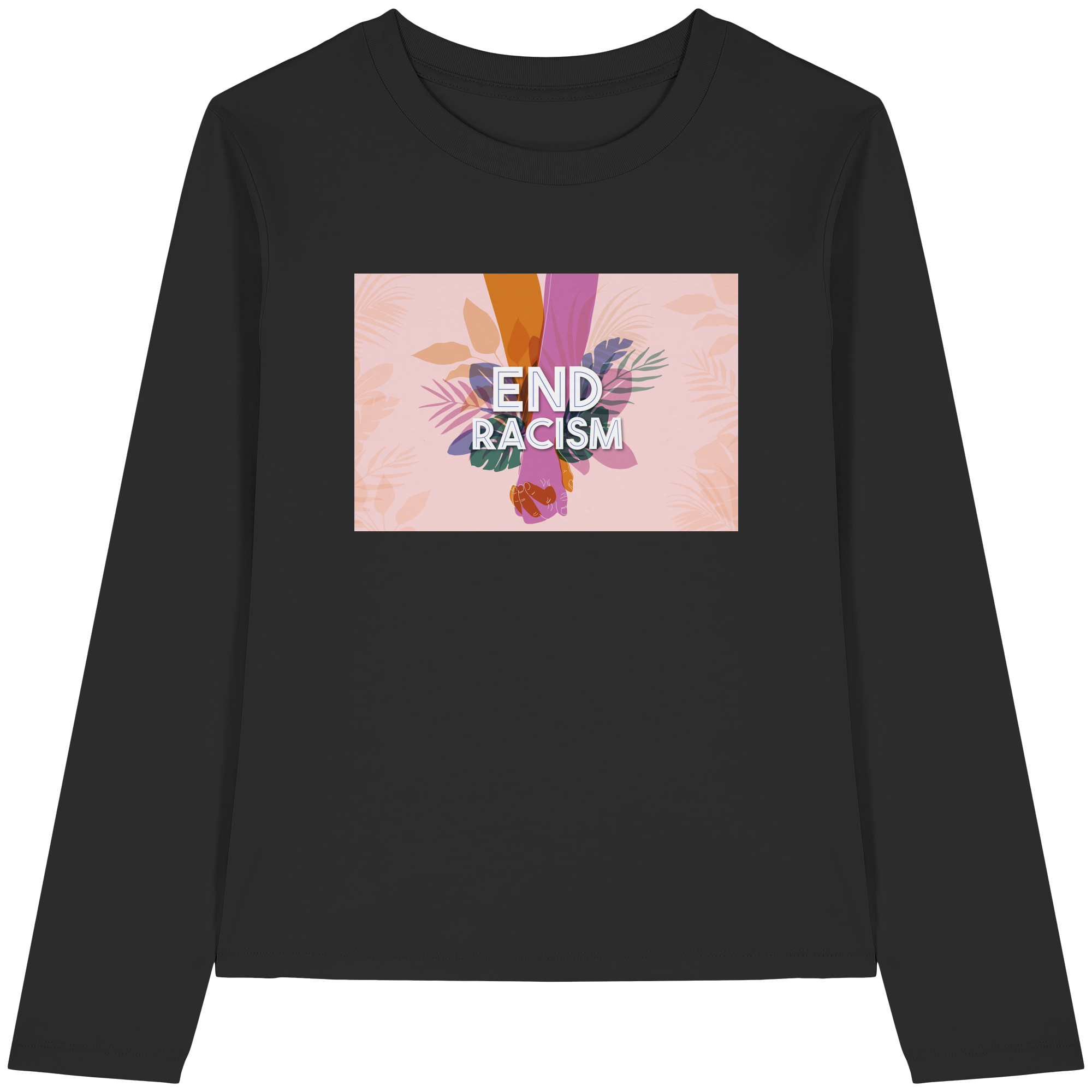 End Racism - Womens Organic Longsleeve T-Shirt