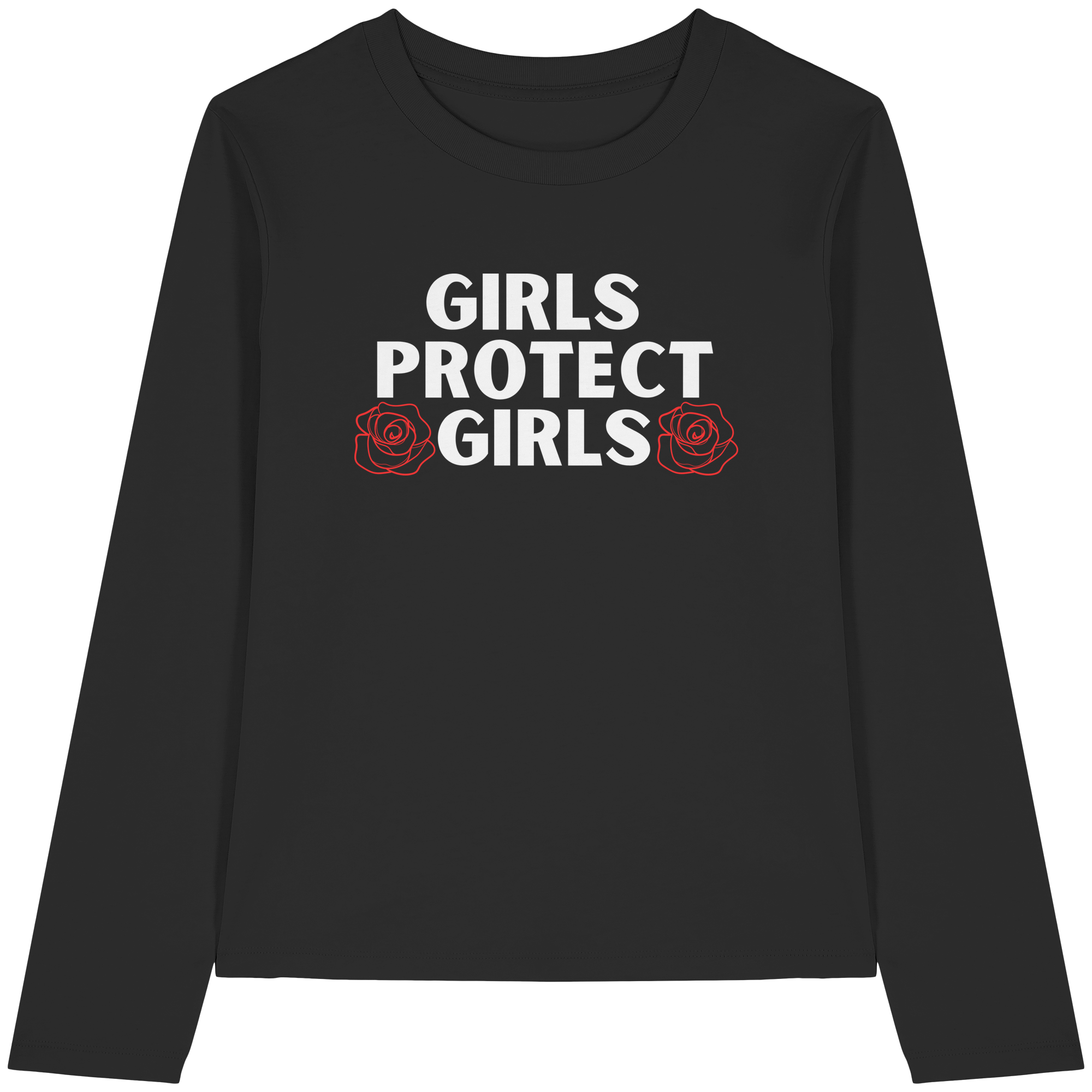 Girls protect Girls - Womens Organic Longsleeve T-Shirt