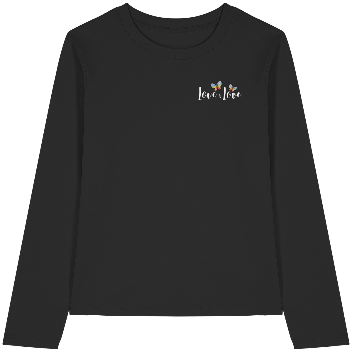 Love is Love "Butterfly Edition" - Womens Organic Longsleeve T-Shirt