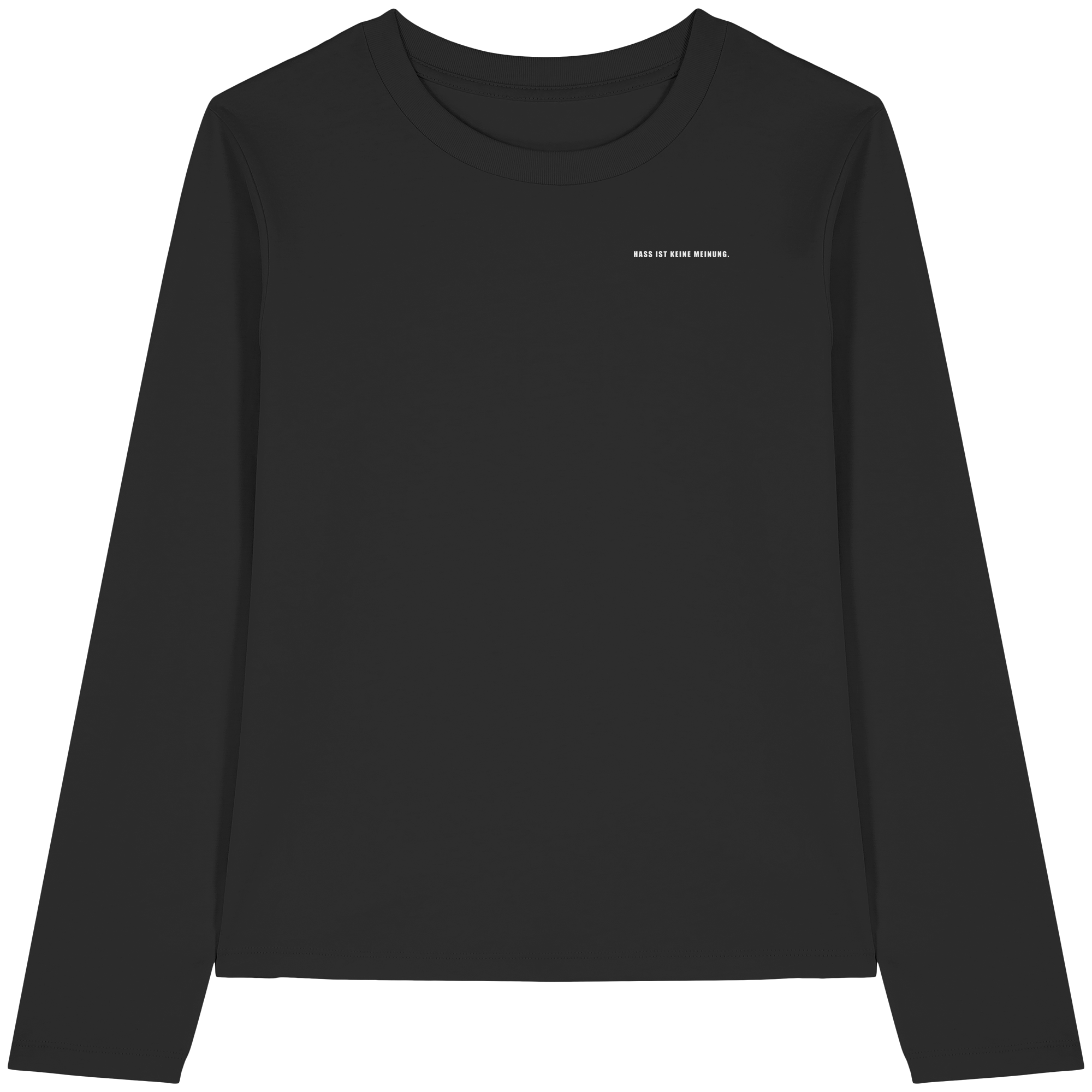 Es gibt 2 Arten von AfD Wählenden Backprint (dunkel) - Womens Organic Longsleeve T-Shirt