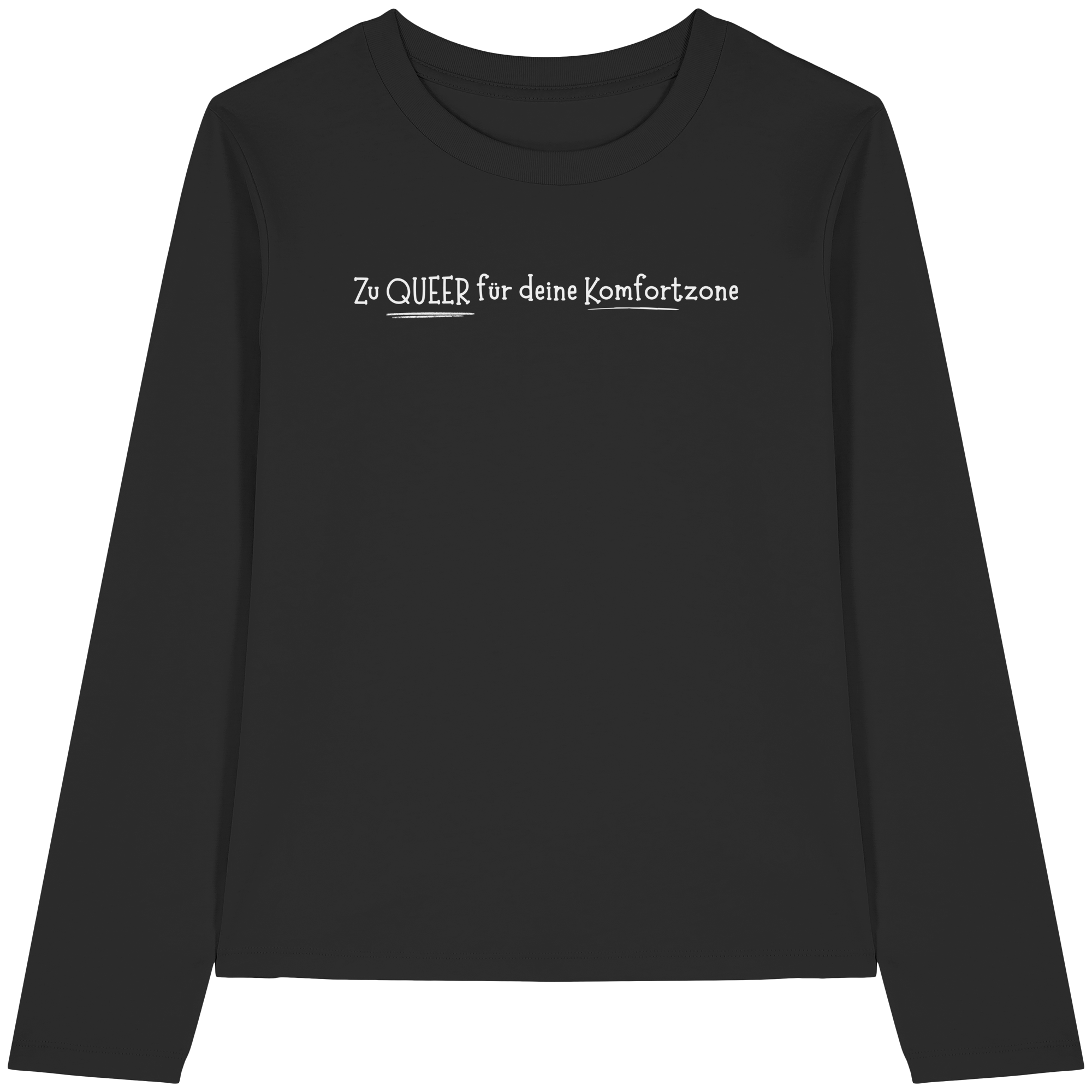 Zu Queer für deine Komfortzone - Womens Organic Longsleeve T-Shirt
