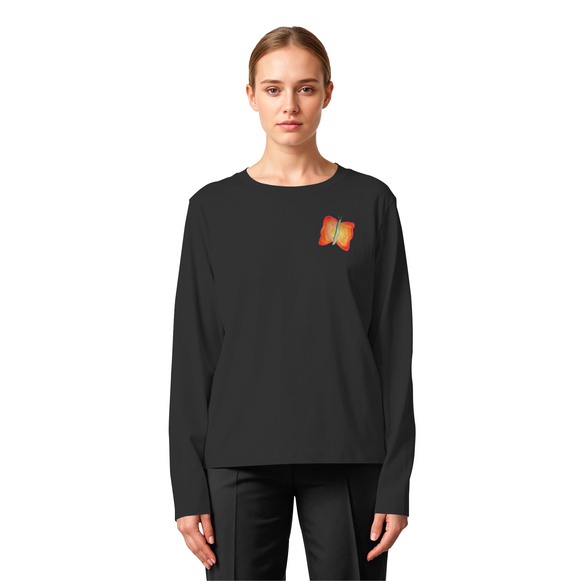 Lass mich in Ruhe! "Jona Kokon Edition" Backprint - Womens Organic Longsleeve T-Shirt