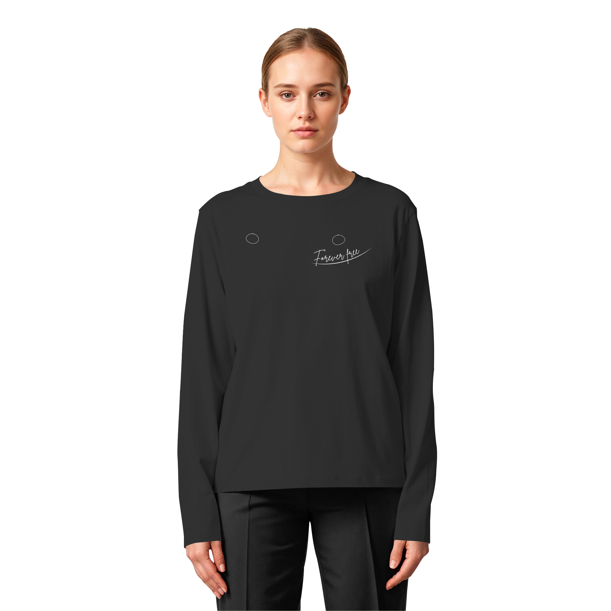 Forever Free nach Mastektomie "linksseitige Edition" - Womens Organic Longsleeve T-Shirt