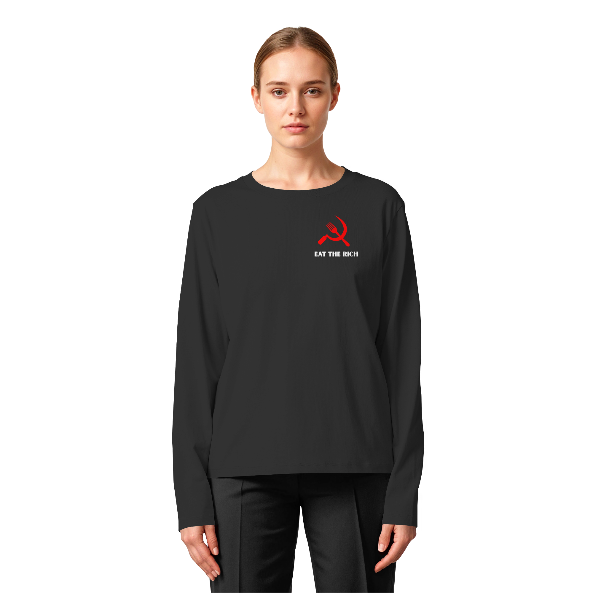 Eat the Rich "Gabel & Sichel Edition" - Womens Organic Longsleeve T-Shirt