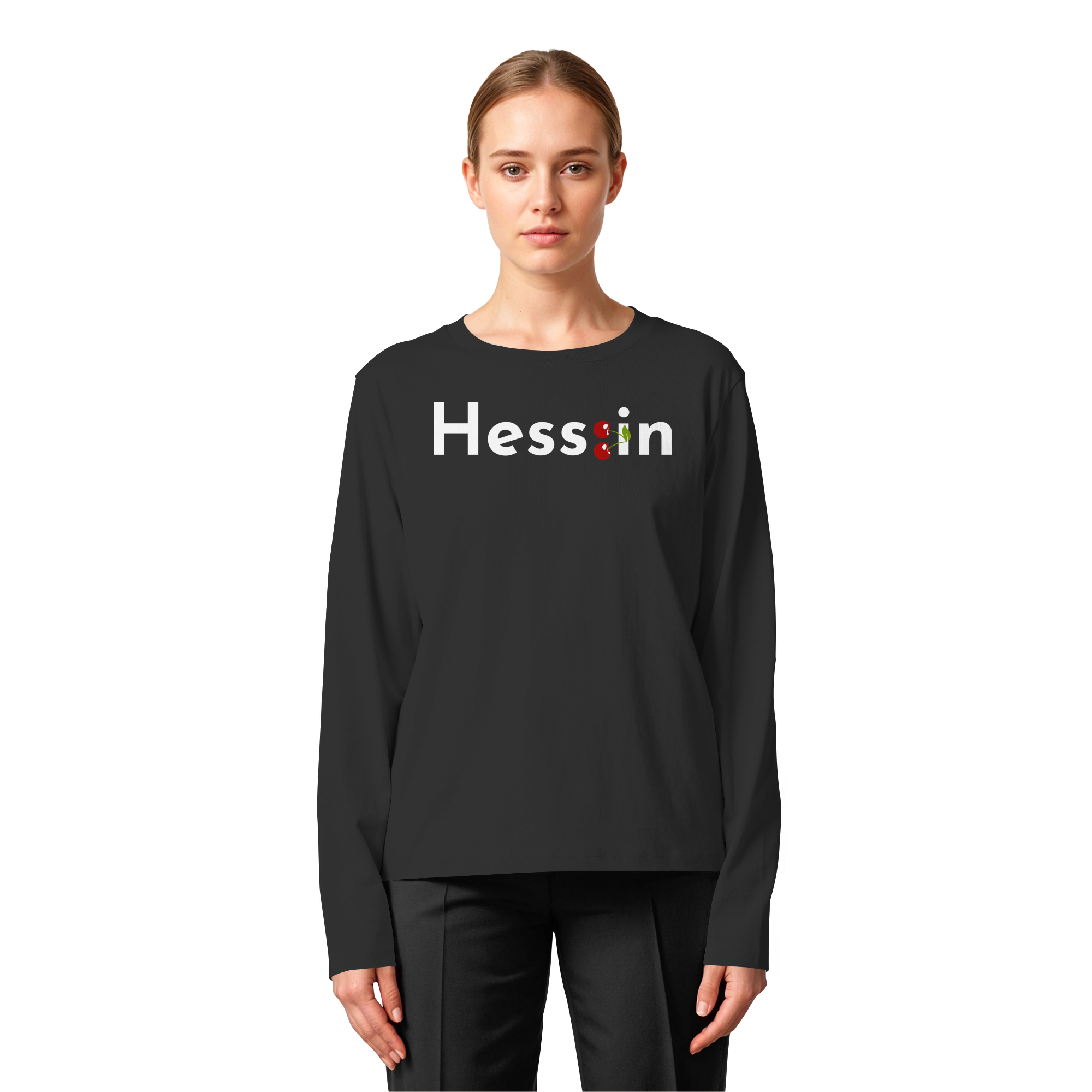 Hess:in "Kirschen Edition" - Womens Organic Longsleeve T-Shirt