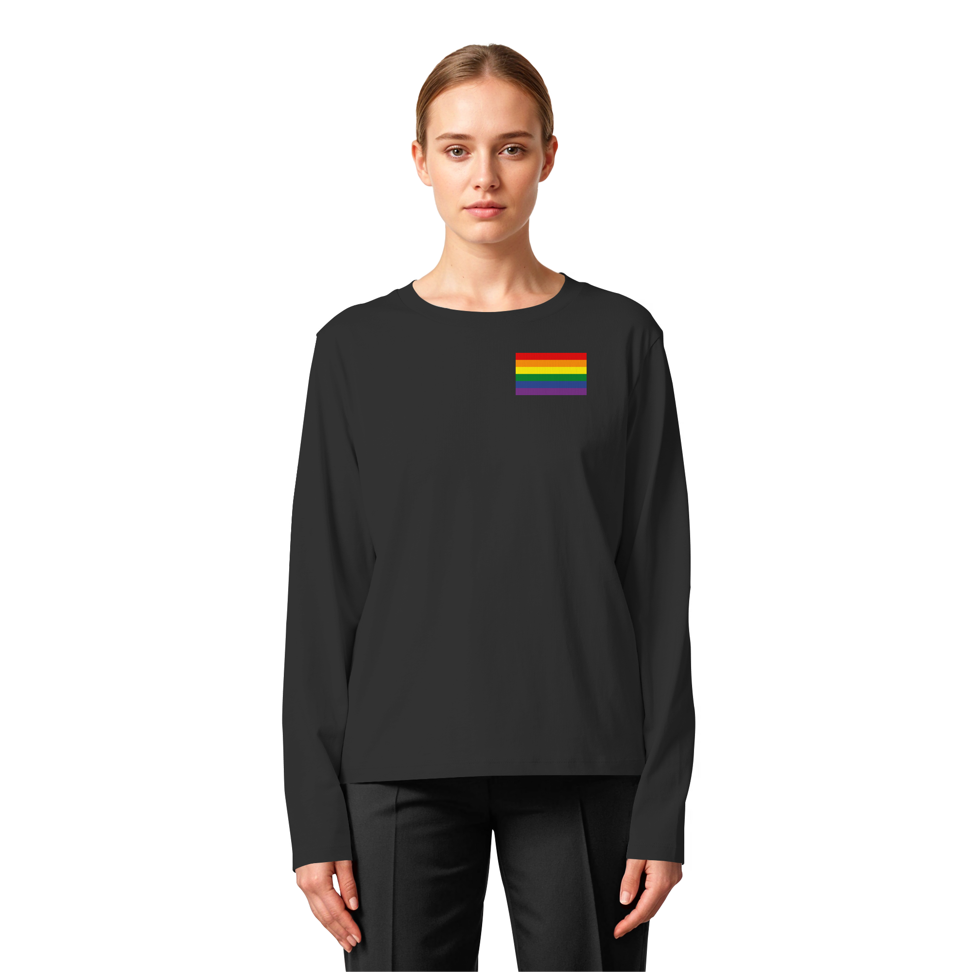 Regenbogen Pride Flag - Womens Organic Longsleeve T-Shirt