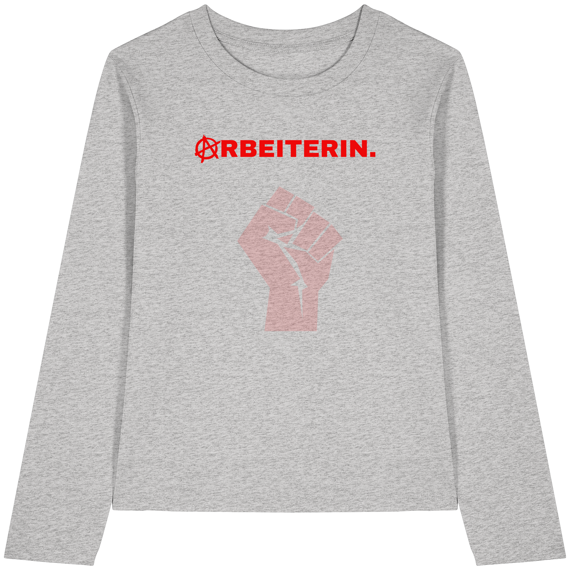 ARBEITERIN. "Solidarisch und Frei Edition" - Womens Organic Longsleeve T-Shirt