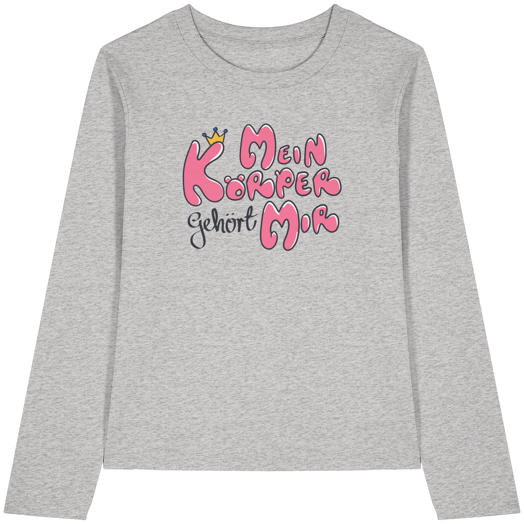 Mein Körper gehört mir "Pinke Edition" - Womens Organic Longsleeve T-Shirt