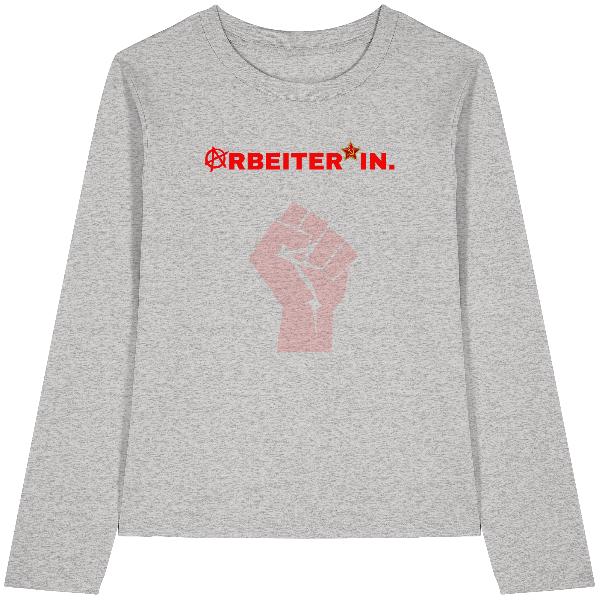 ARBEITER*IN. "Solidarisch und Frei Edition" - Womens Organic Longsleeve T-Shirt