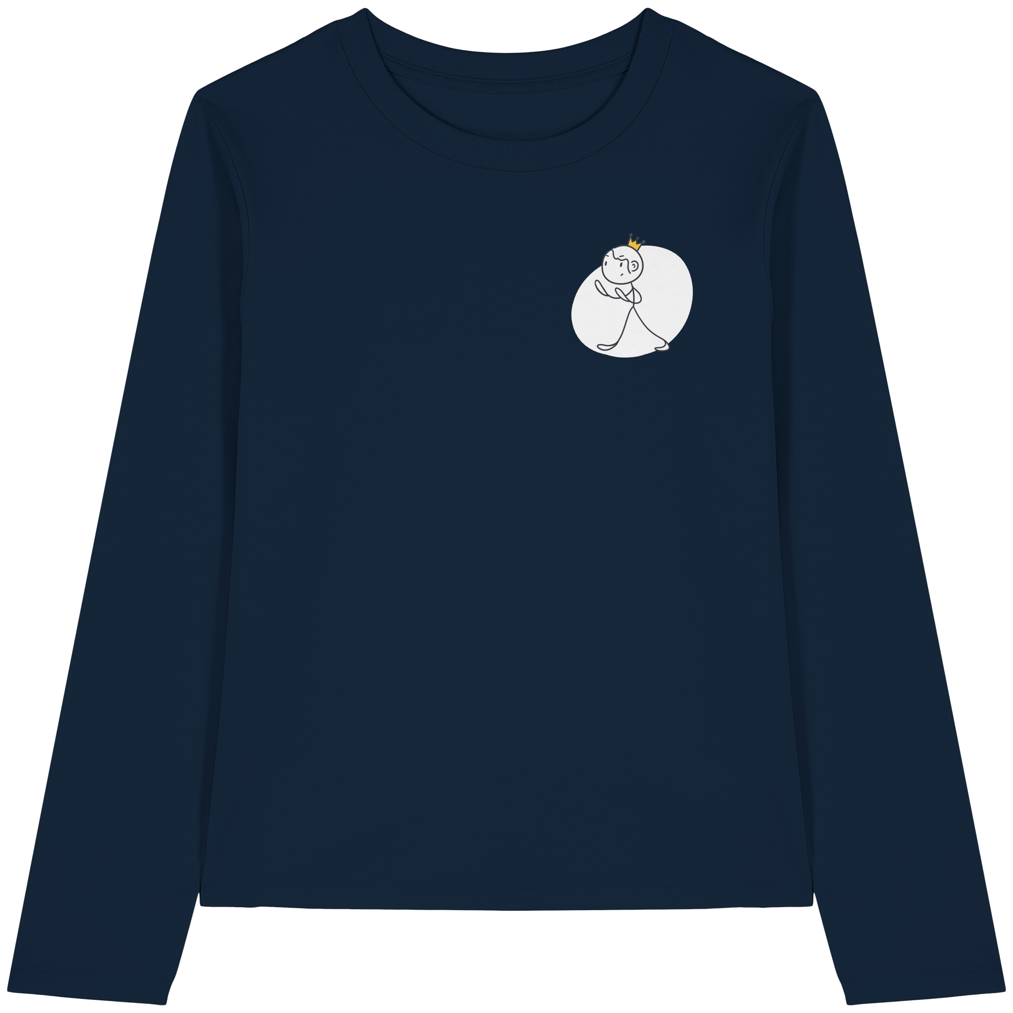 Seelenmännchen "Selbstverteidigung Edition" Brustprint (dunkel) - Womens Organic Longsleeve T-Shirt