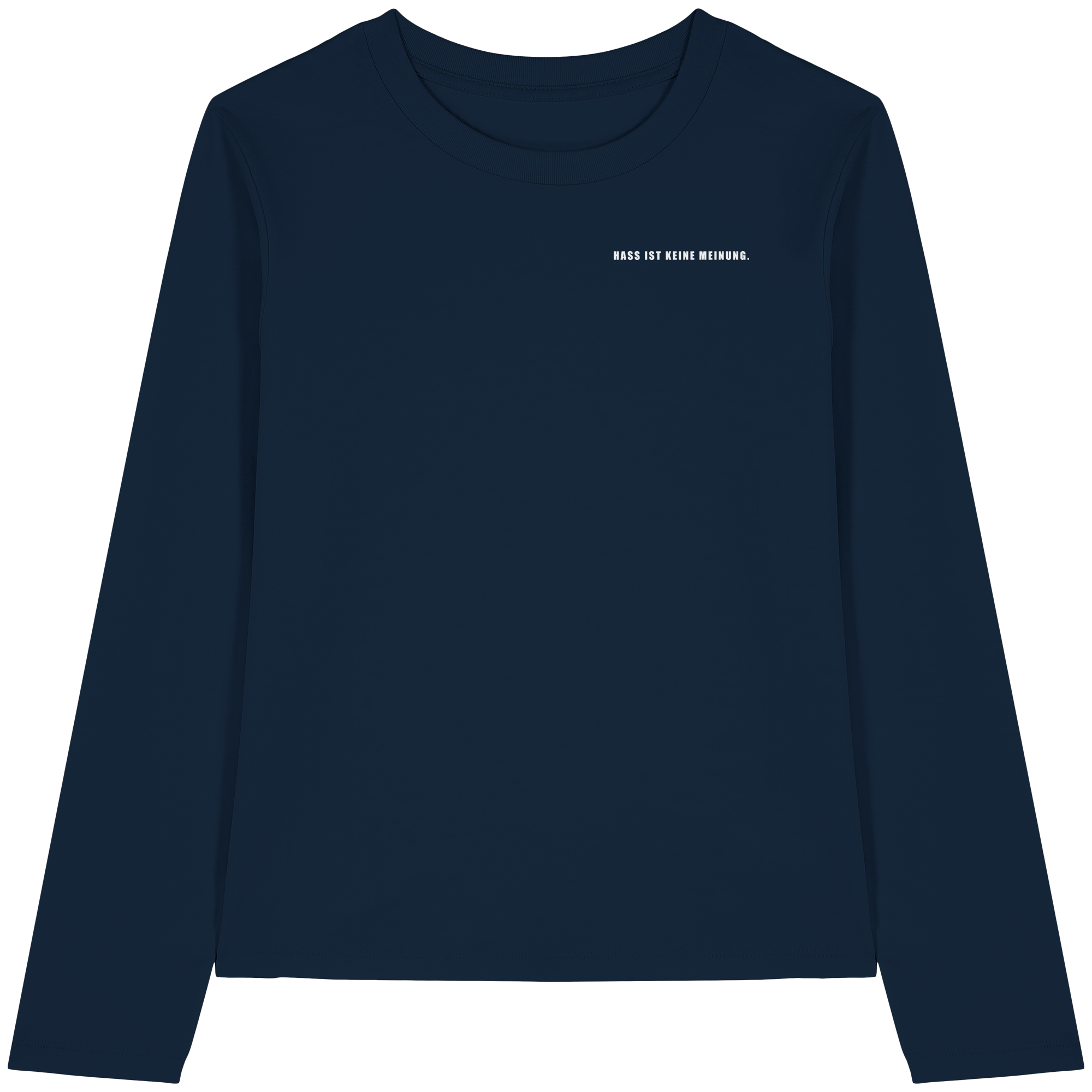 Hass ist keine Meinung - Womens Organic Longsleeve T-Shirt