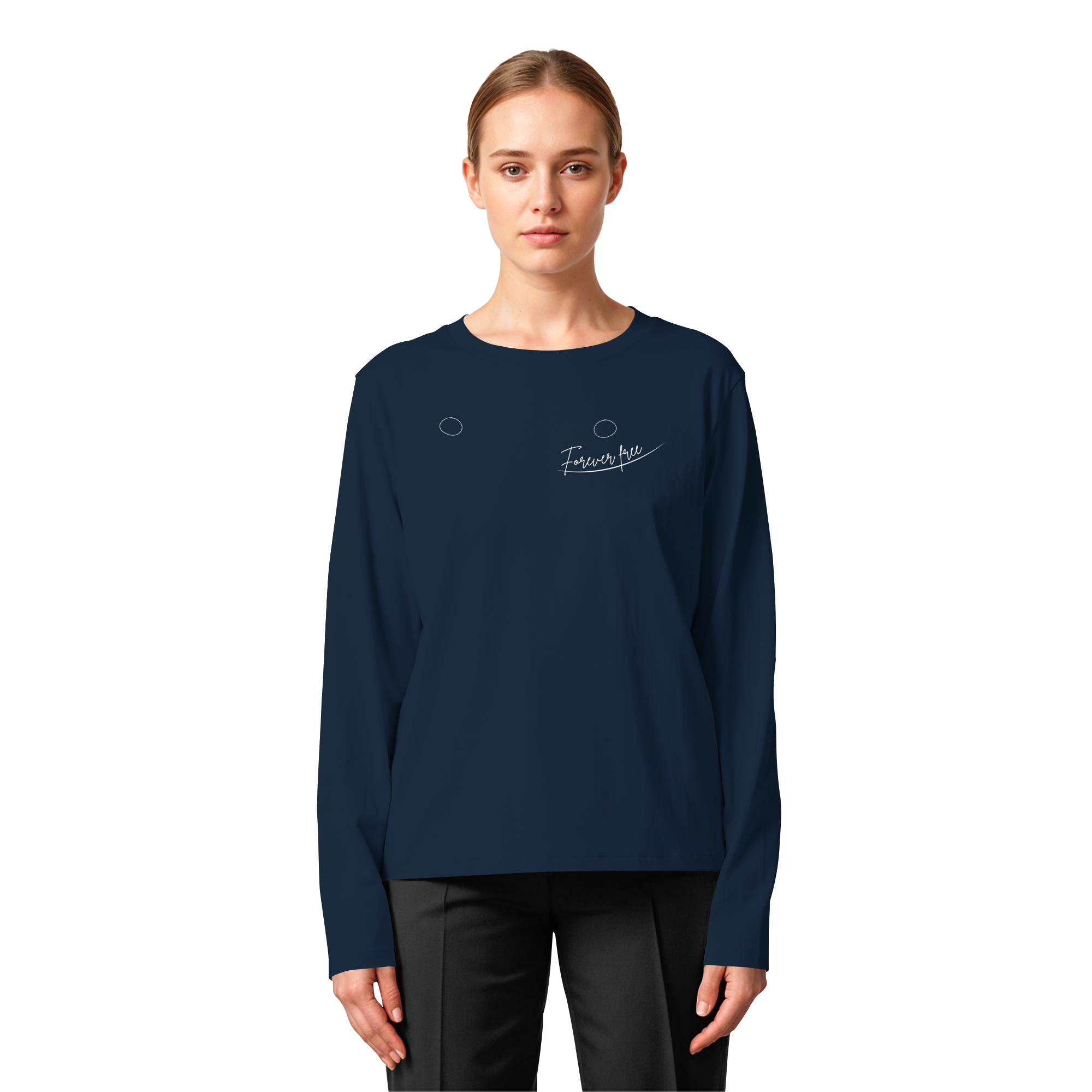 Forever Free nach Mastektomie "linksseitige Edition" - Womens Organic Longsleeve T-Shirt