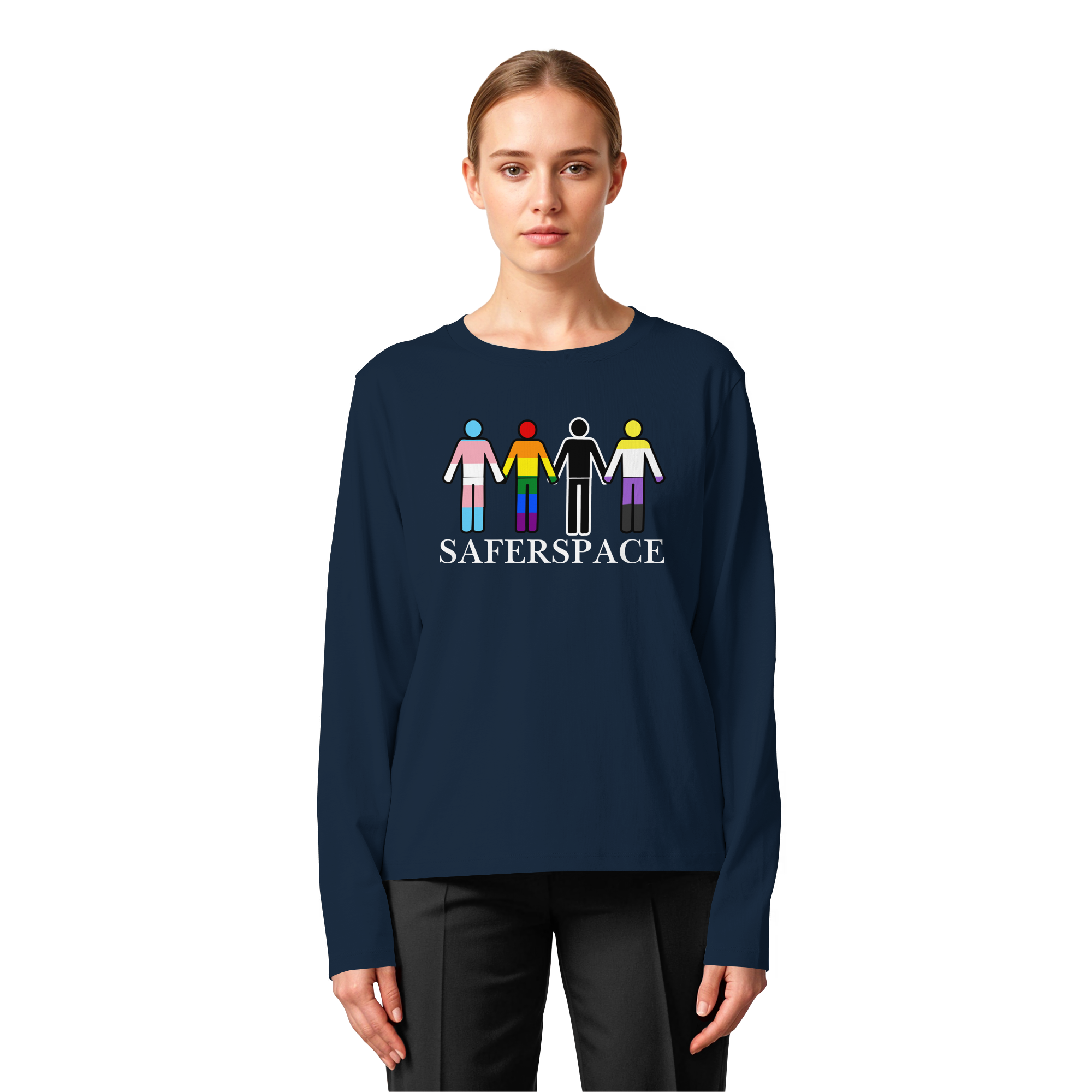SAFERSPACE - Womens Organic Longsleeve T-Shirt