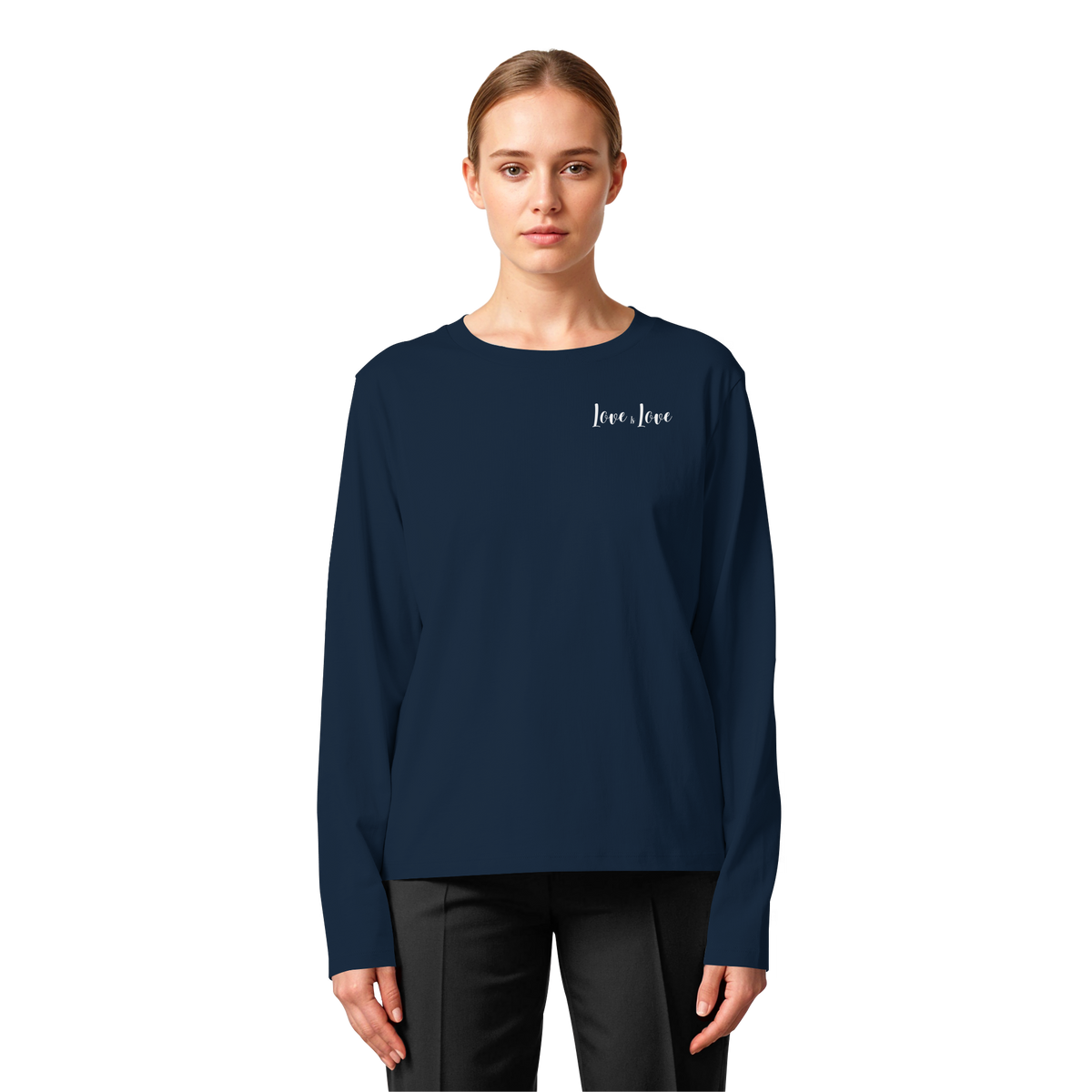 Love is Love "Calligraphy Edition" - Womens Organic Longsleeve T-Shirt