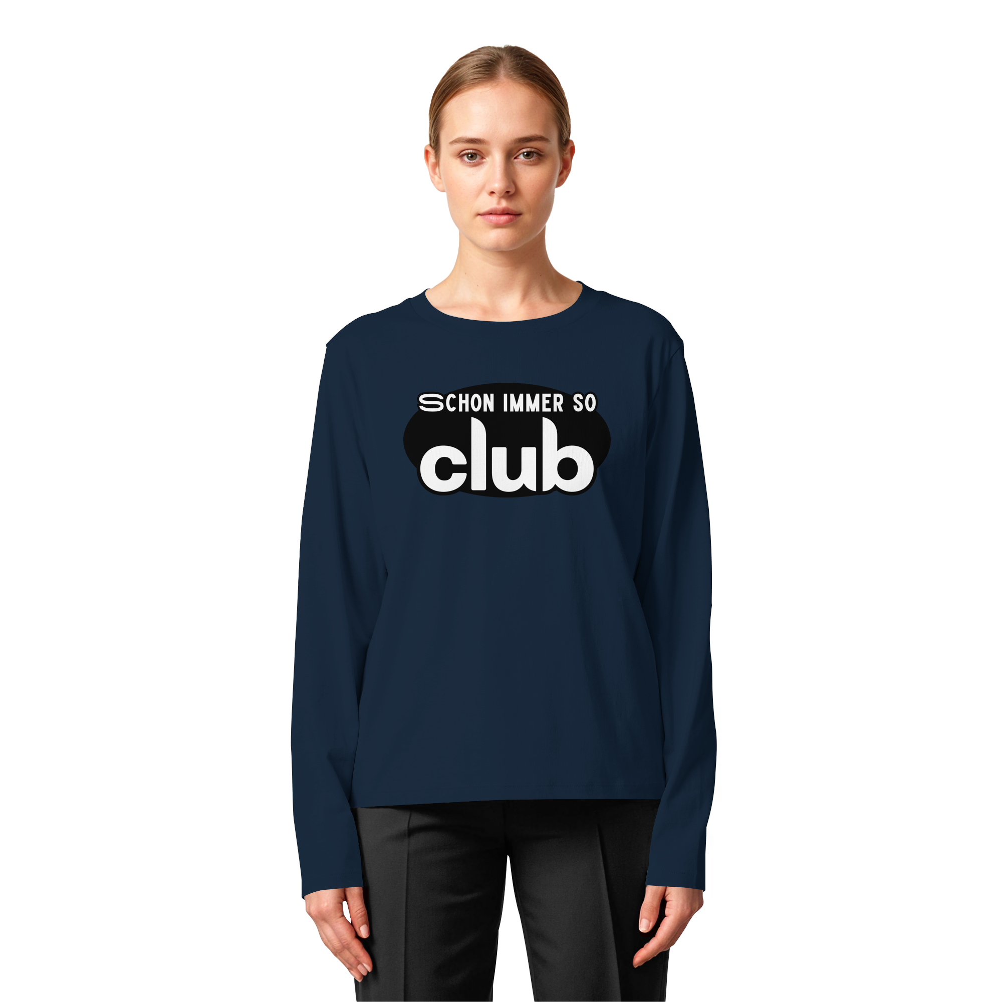 Schon Immer So Club - Womens Organic Longsleeve T-Shirt