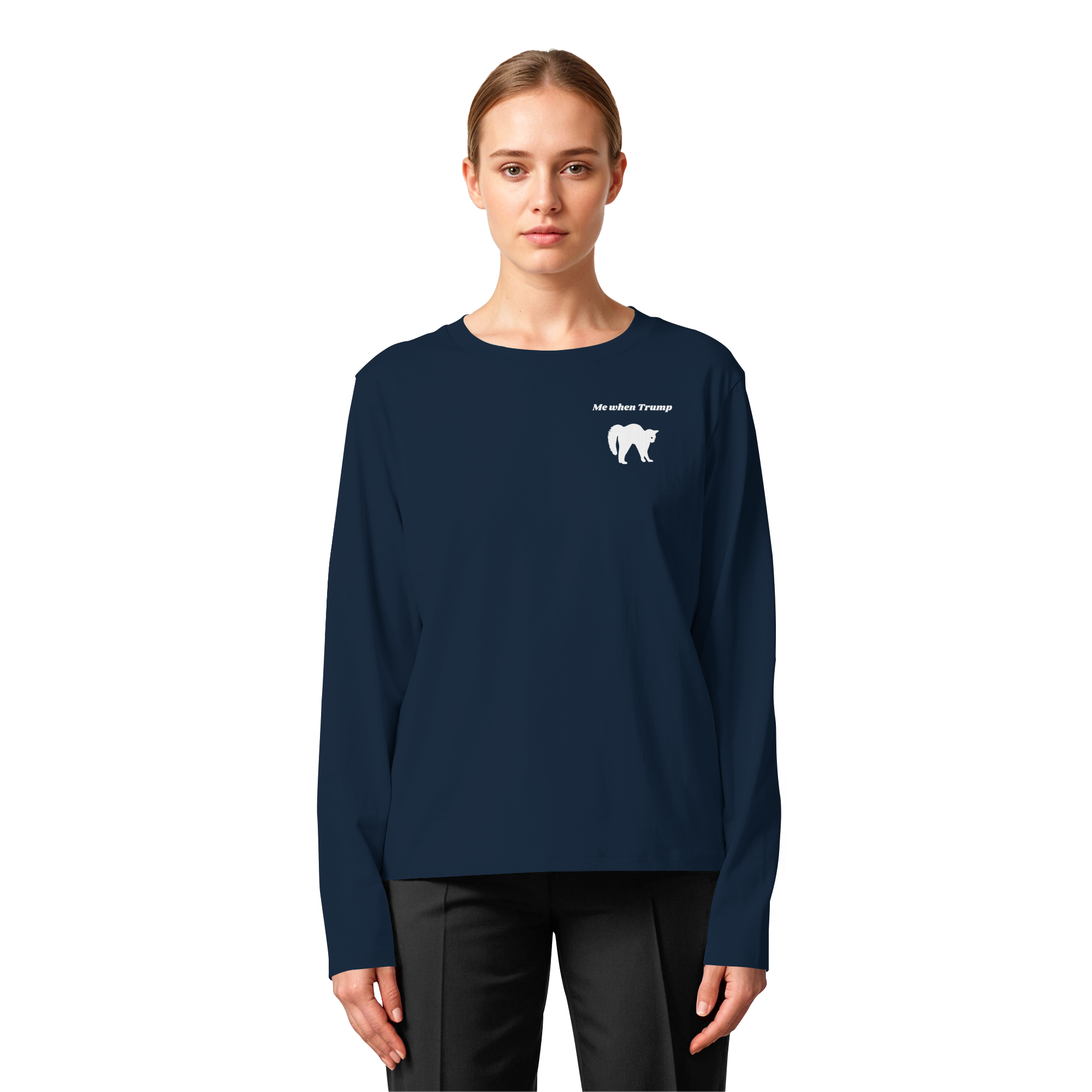 Me When Trump - Womens Organic Longsleeve T-Shirt