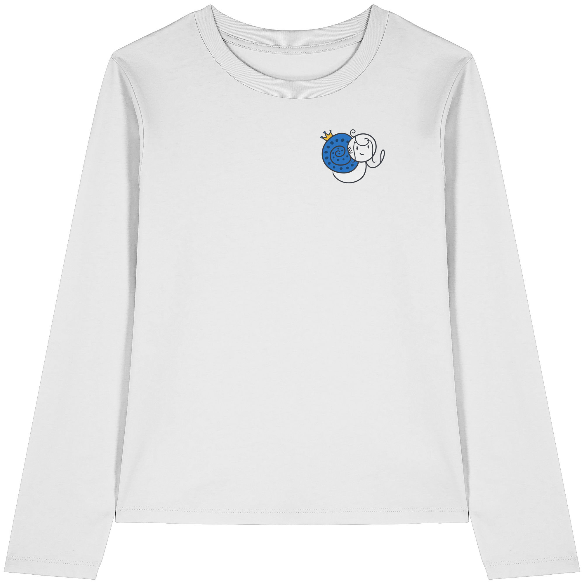 Meine Heilung braucht Zeit "Schwarze Edition" Backprint - Womens Organic Longsleeve T-Shirt