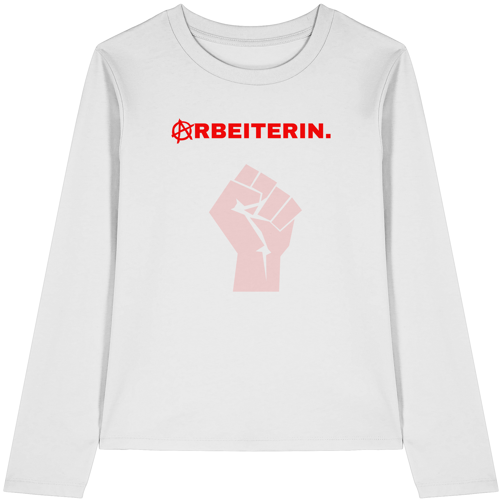 ARBEITERIN. "Solidarisch und Frei Edition" - Womens Organic Longsleeve T-Shirt