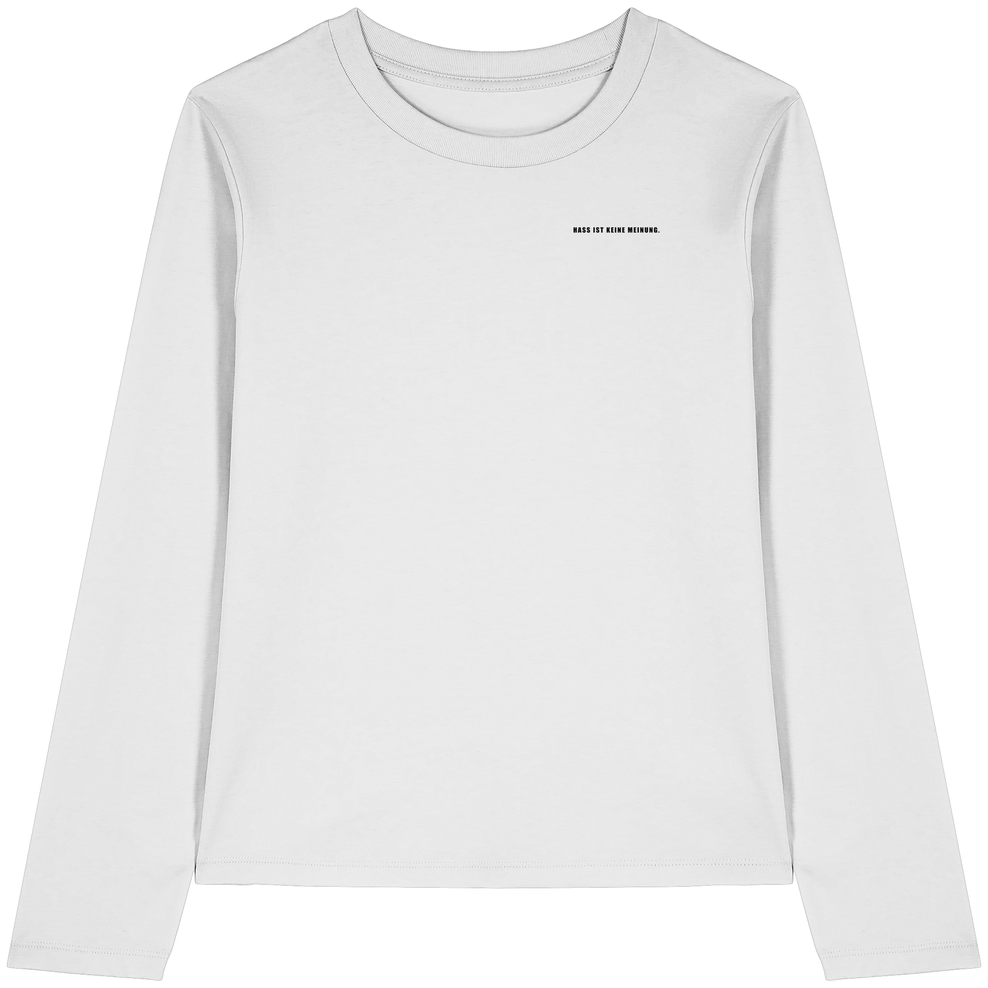 Es gibt 2 Arten von AfD Wählenden Backprint (hell) - Womens Organic Longsleeve T-Shirt