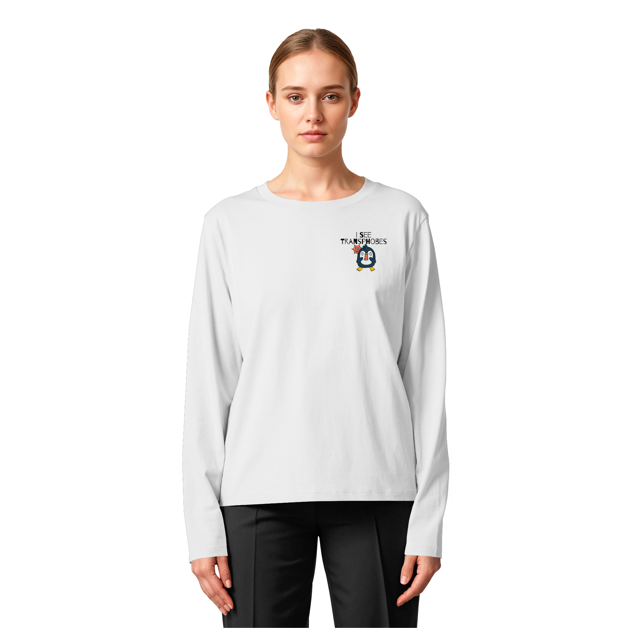 I see Transphobes - Womens Organic Longsleeve T-Shirt