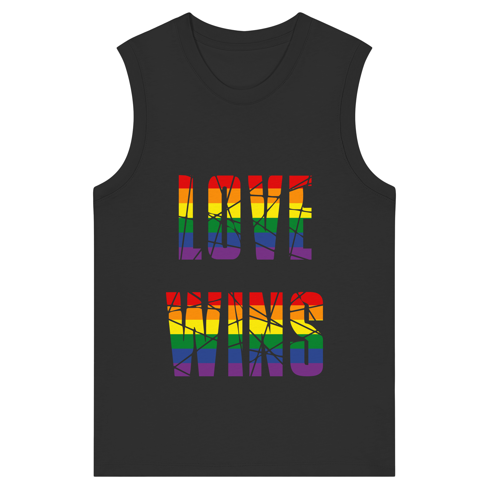 LOVE WINS in Regenbogen Farben - Womens Organic Tank Top