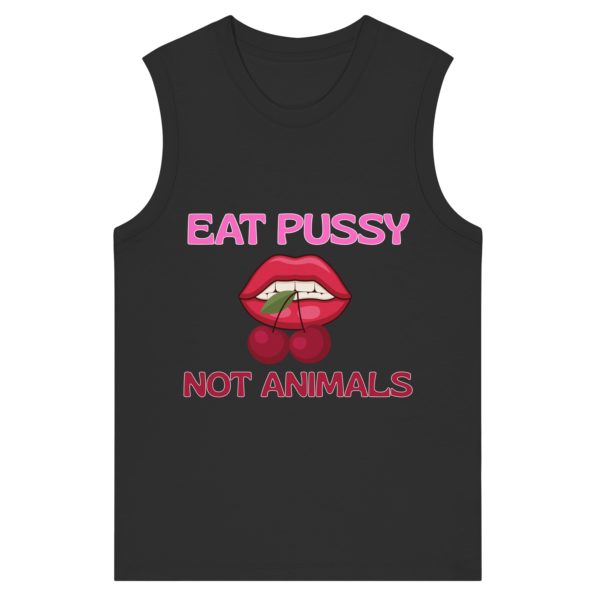 Eat Pussy Not Animals "Cherry Bite Edition" - Womens Organic Tank Top