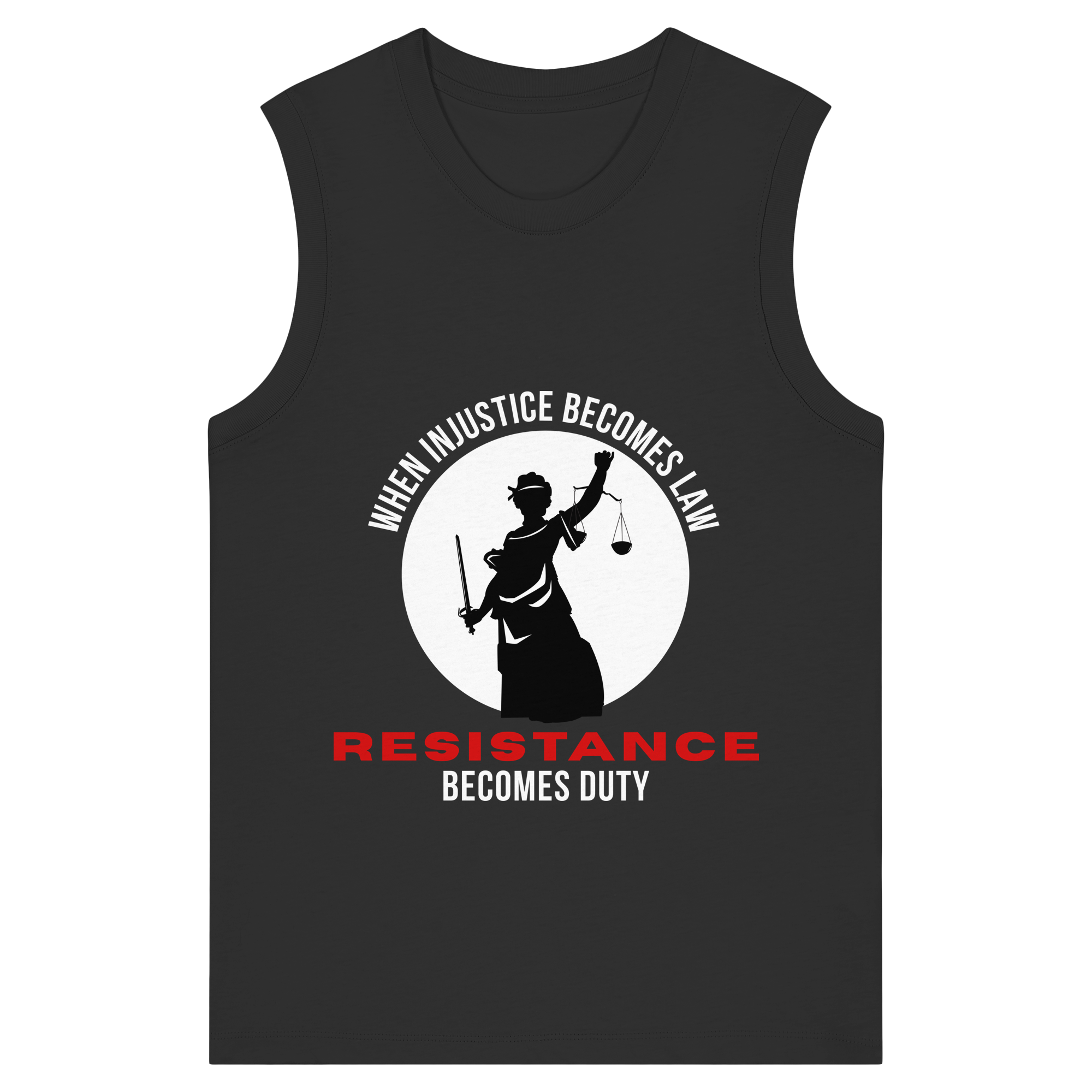 When Injustice becomes Law Resistance becomes Duty - Womens Organic Tank Top