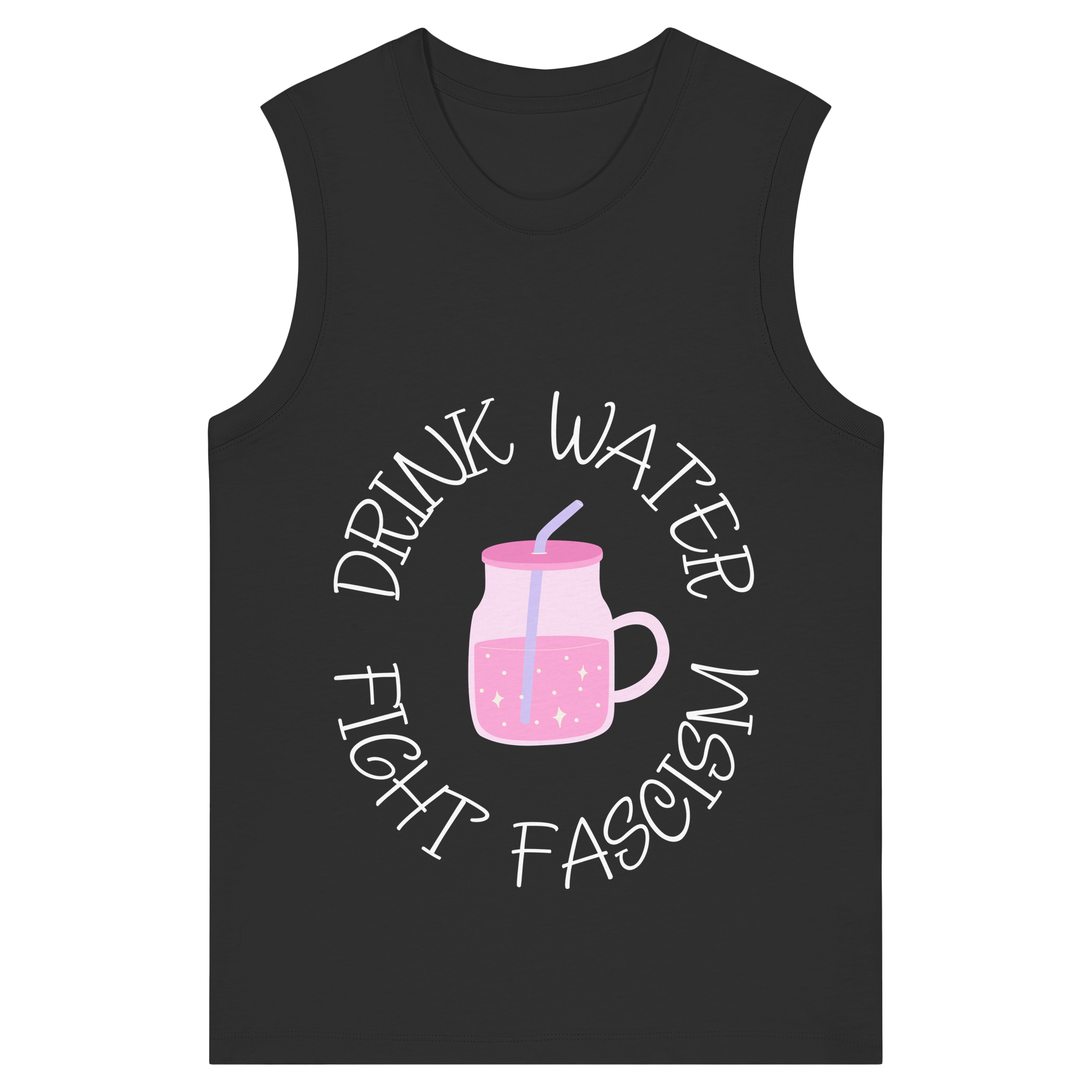 Drink Water Fight Fascism - Womens Organic Tank Top