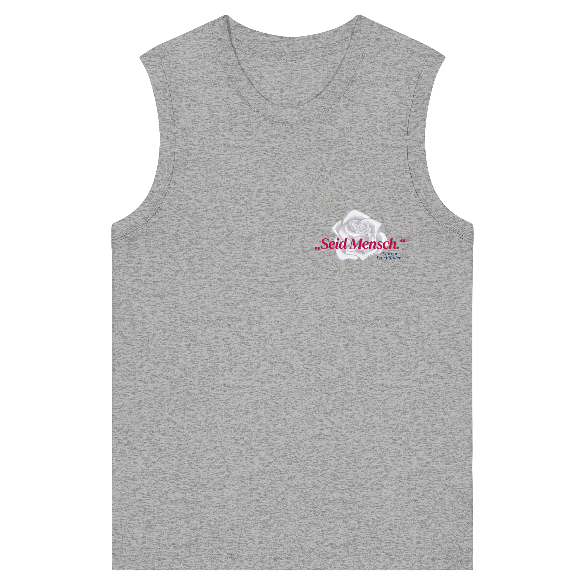 Seid Mensch "Weiße Rose Edition" - Womens Organic Tank Top