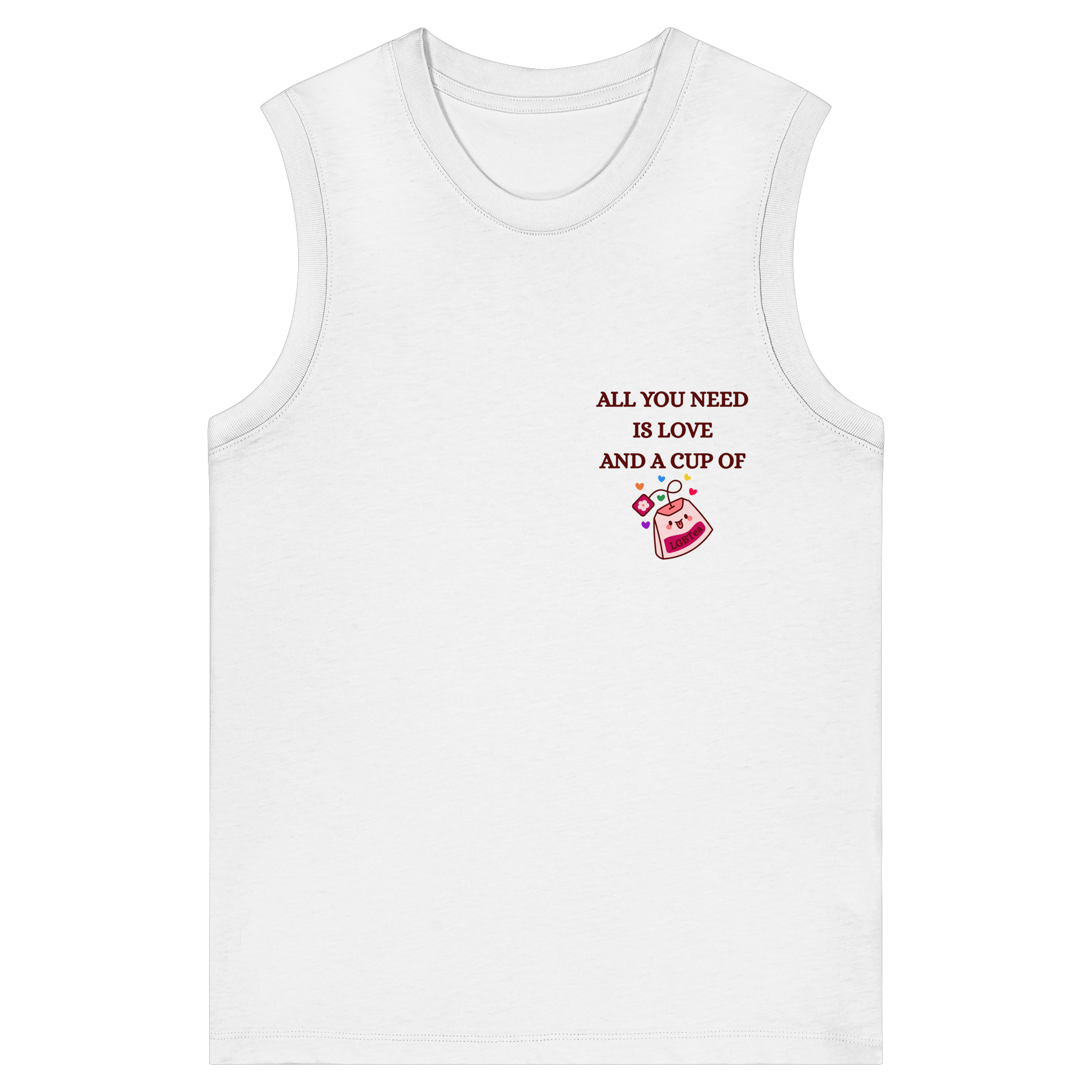 All You Need Is Love And A Cup Of lgbTEA - Womens Organic Tank Top