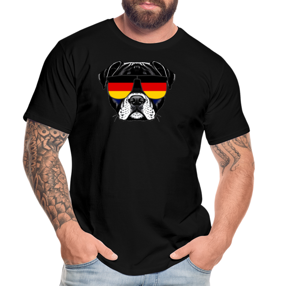 Deutschland Doggo "Männer" T-Shirt - Schwarz