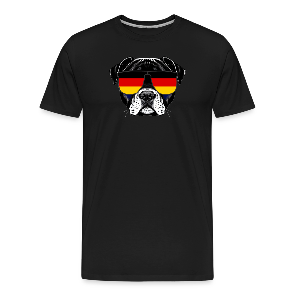 Deutschland Doggo "Männer" T-Shirt - Schwarz