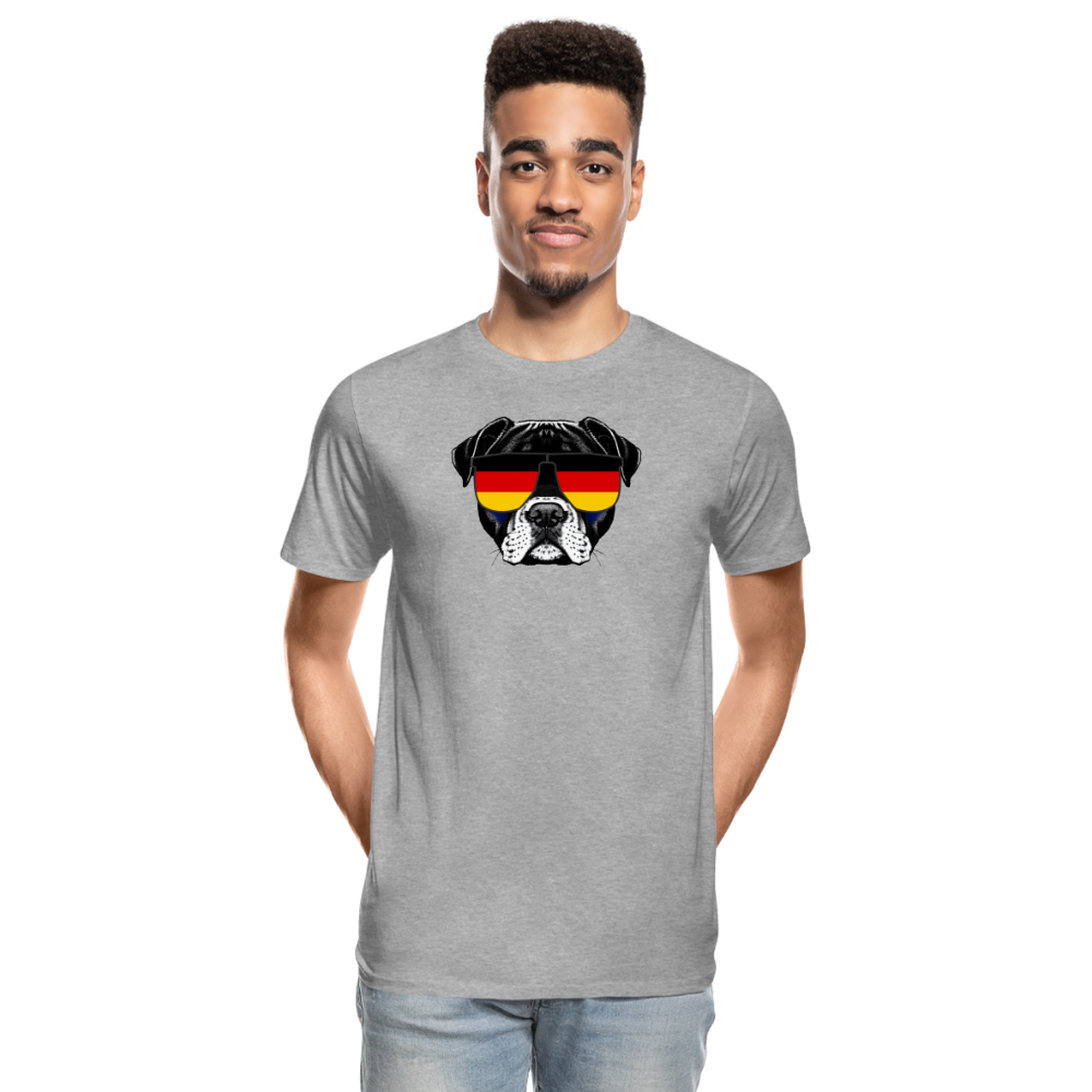 Deutschland Doggo "Männer" T-Shirt - Grau meliert