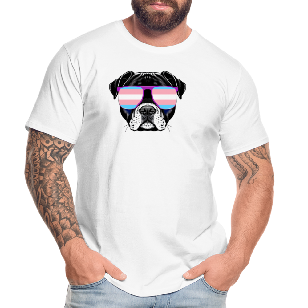 Trans Doggo "Männer" T-Shirt - weiß