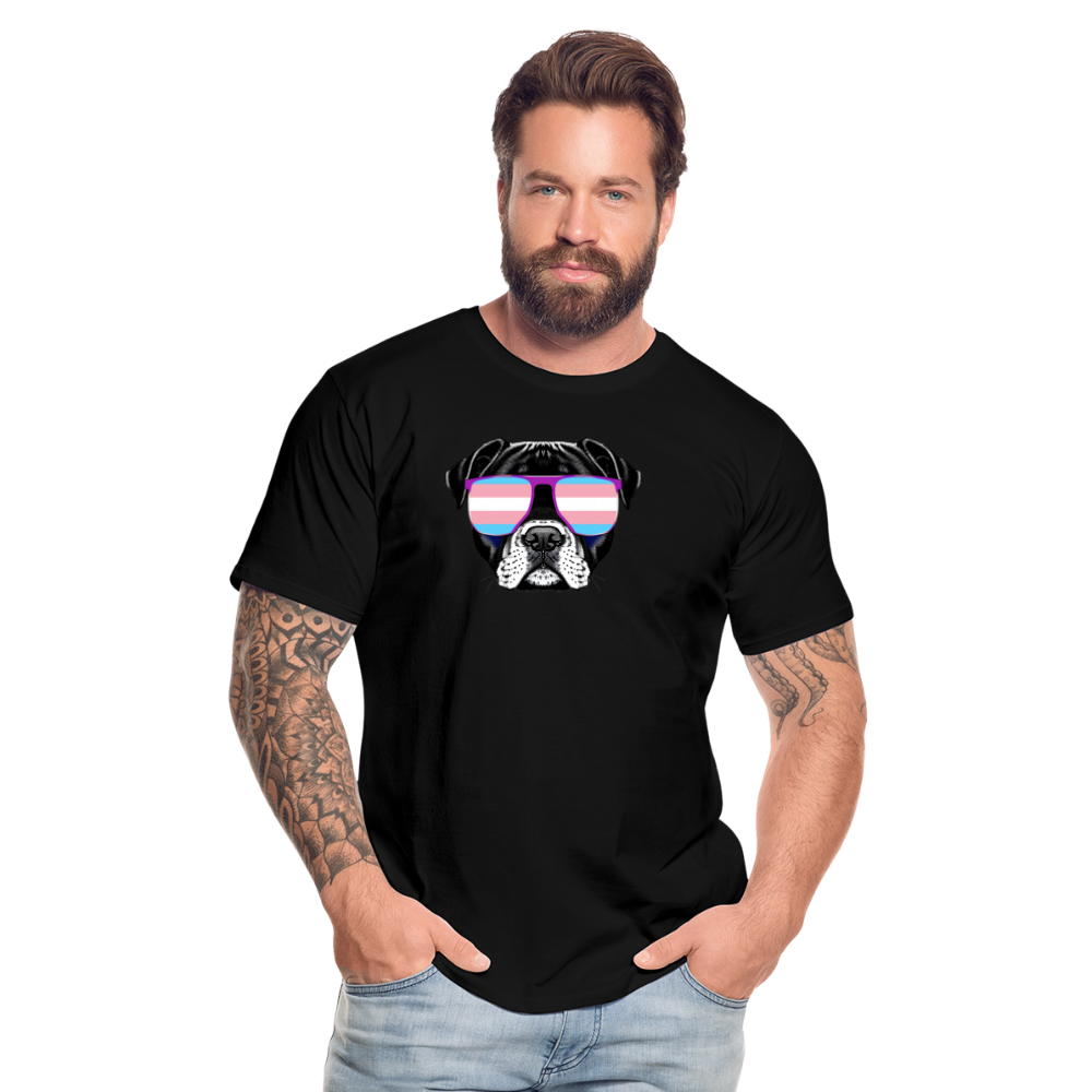 Trans Doggo "Männer" T-Shirt - Schwarz