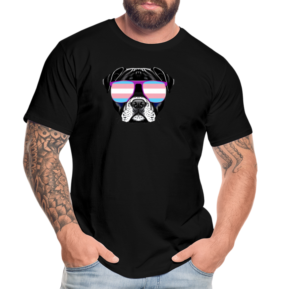 Trans Doggo "Männer" T-Shirt - Schwarz