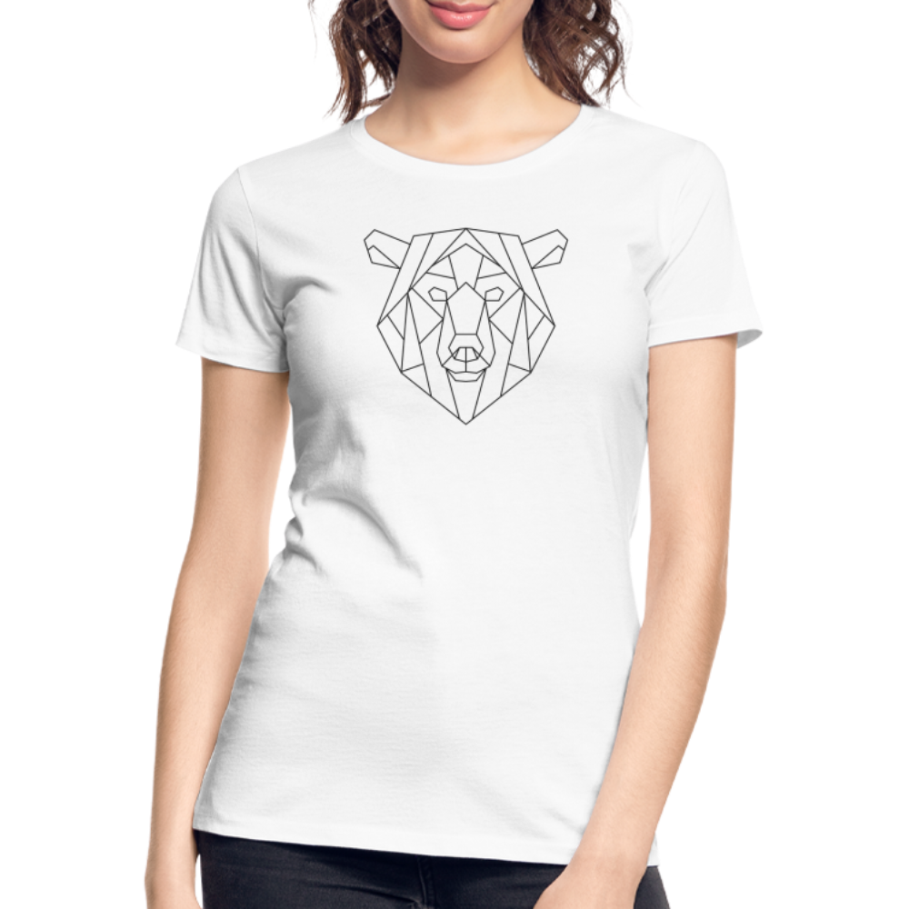 Bär Polygon Zeichnung "Frauen" T-Shirt - weiß