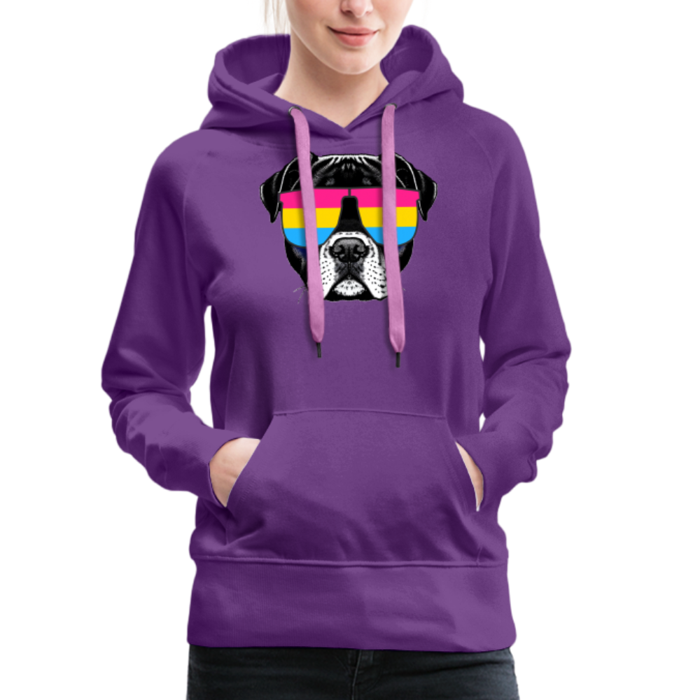 Pan Doggo "Frauen" Hoodie - Purple