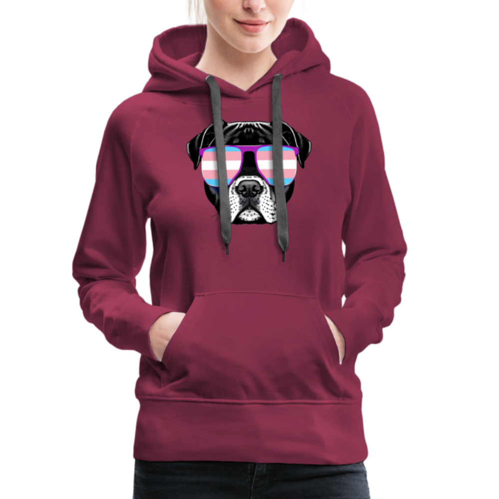 Trans Doggo "Frauen" Hoodie - Bordeaux