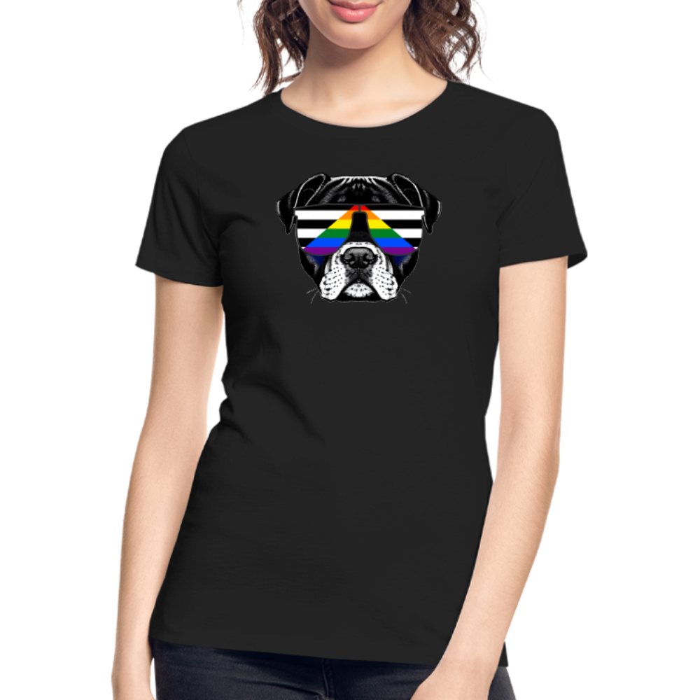 Straight Ally Doggo "Frauen" T-Shirt - Schwarz